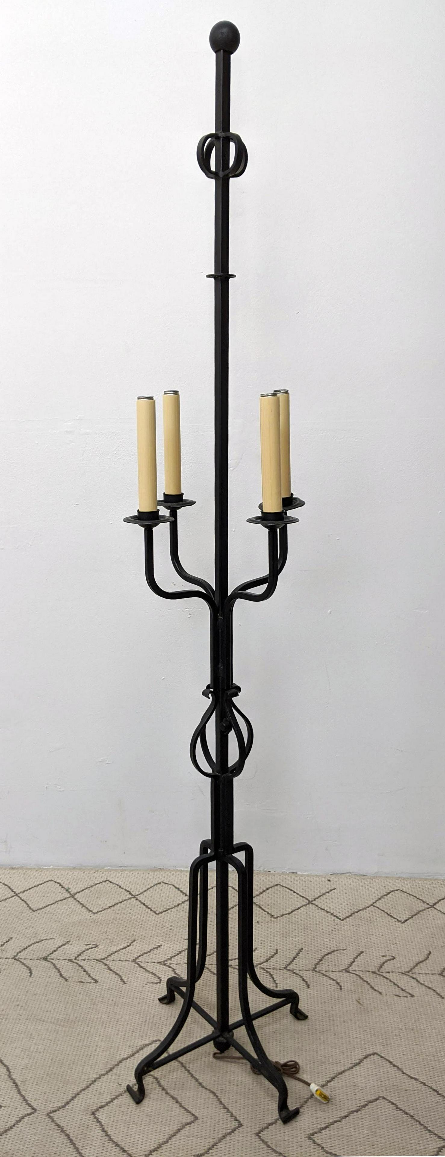 Tommi Parzinger  Attributed Floor Lamp. Lamp has four l (1 of 8)