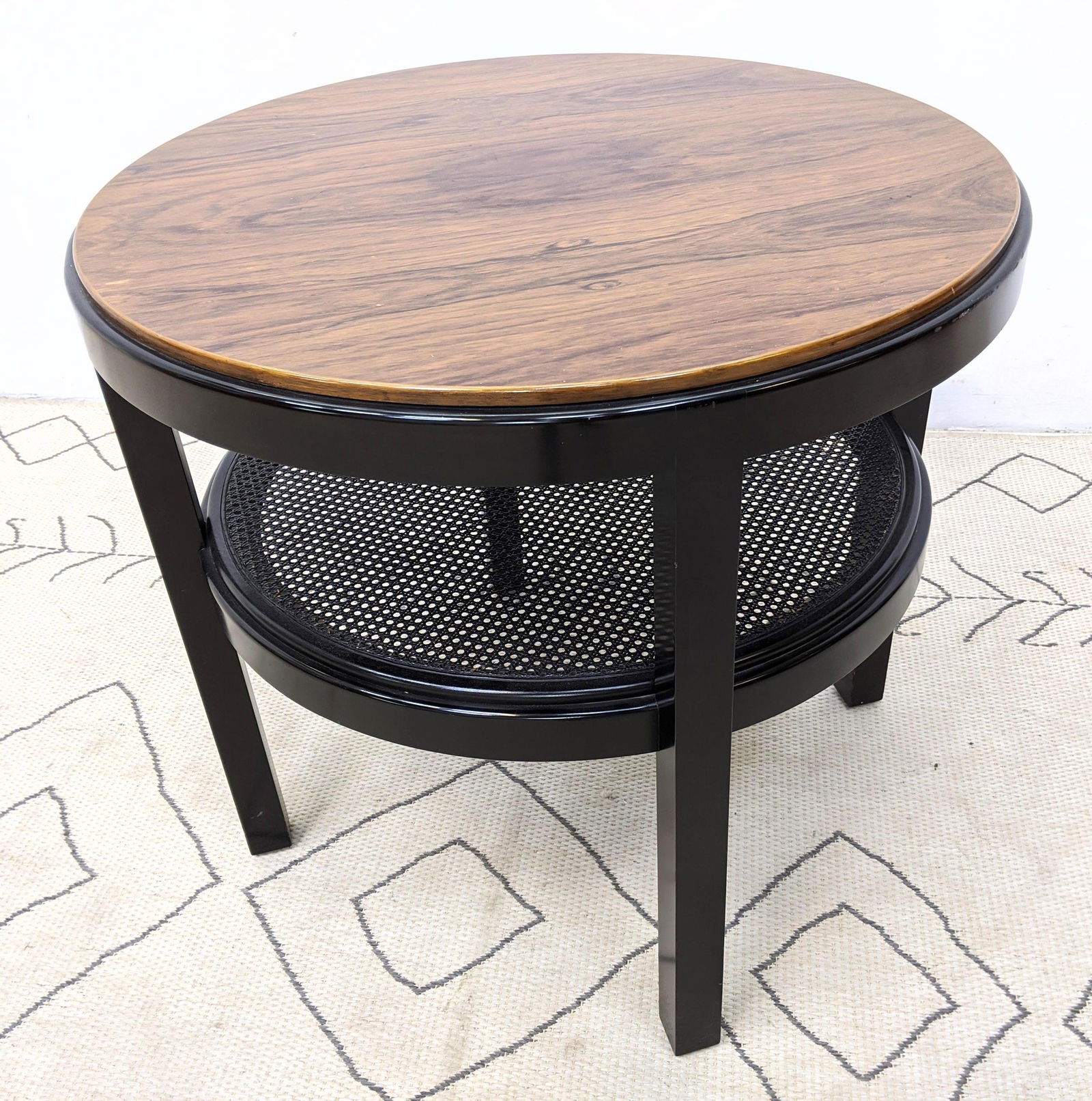 DIRECTIONAL Rosewood Top Occasional Table.  Ebonized fr (1 of 10)