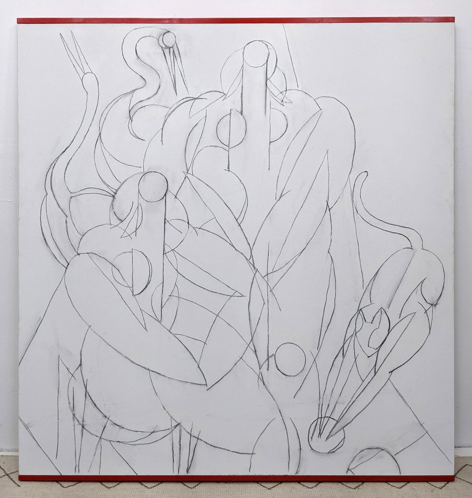 Large GEORGE D'AMATO  Figures and Animals Painting. Two (1 of 6)