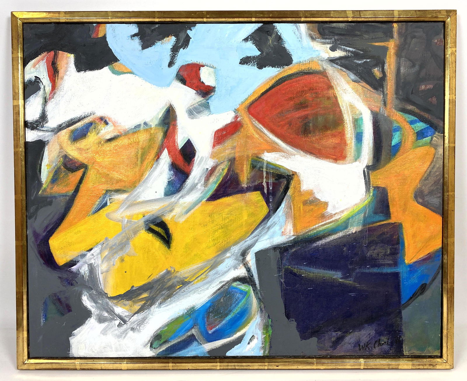 WOOK KYUNG CHOI Abstract Expressionist Oil Painting on (1 of 7)