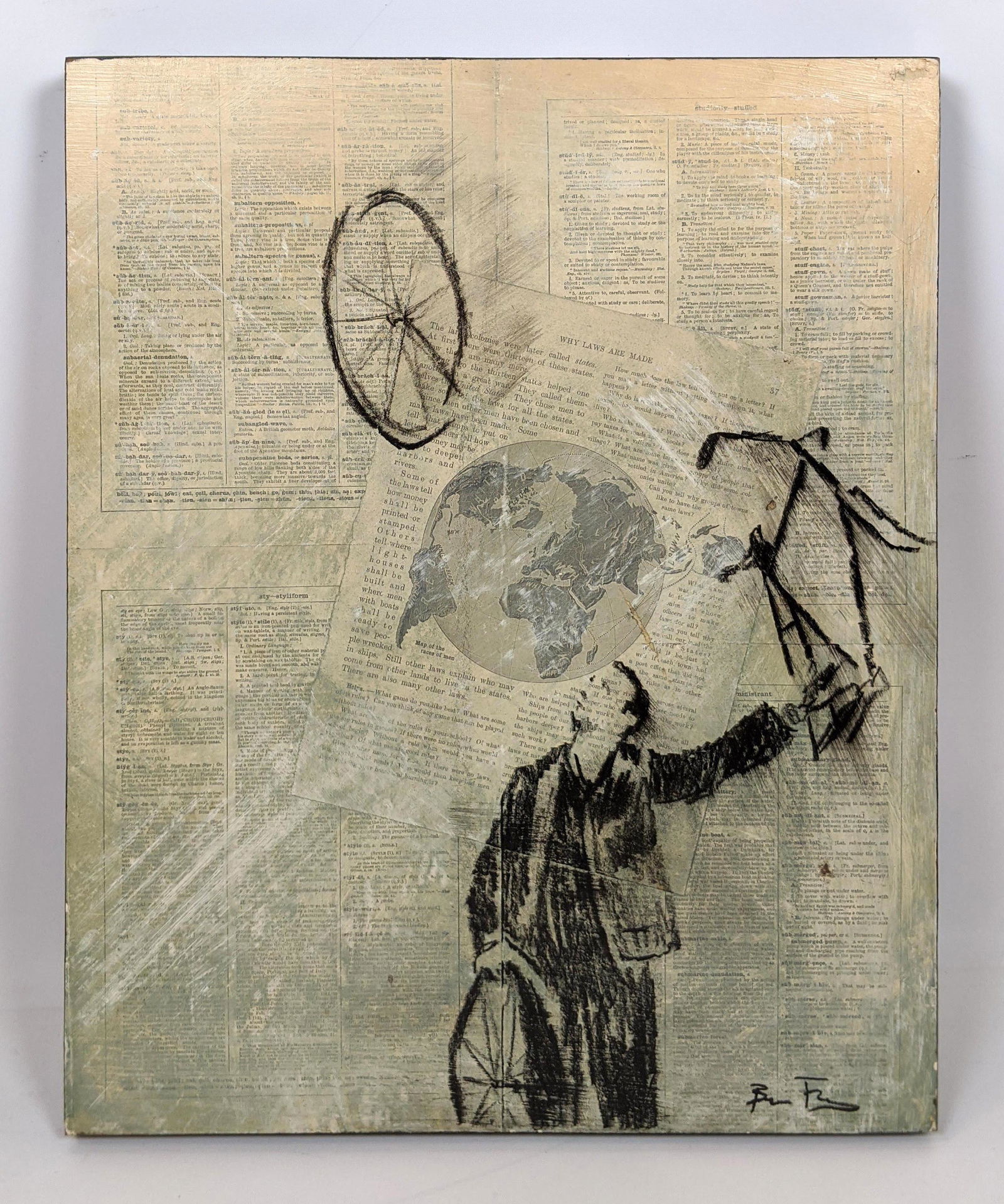 BENJAMIN FREY 2011 Stencil Art Painting Keeping it toge (1 of 12)