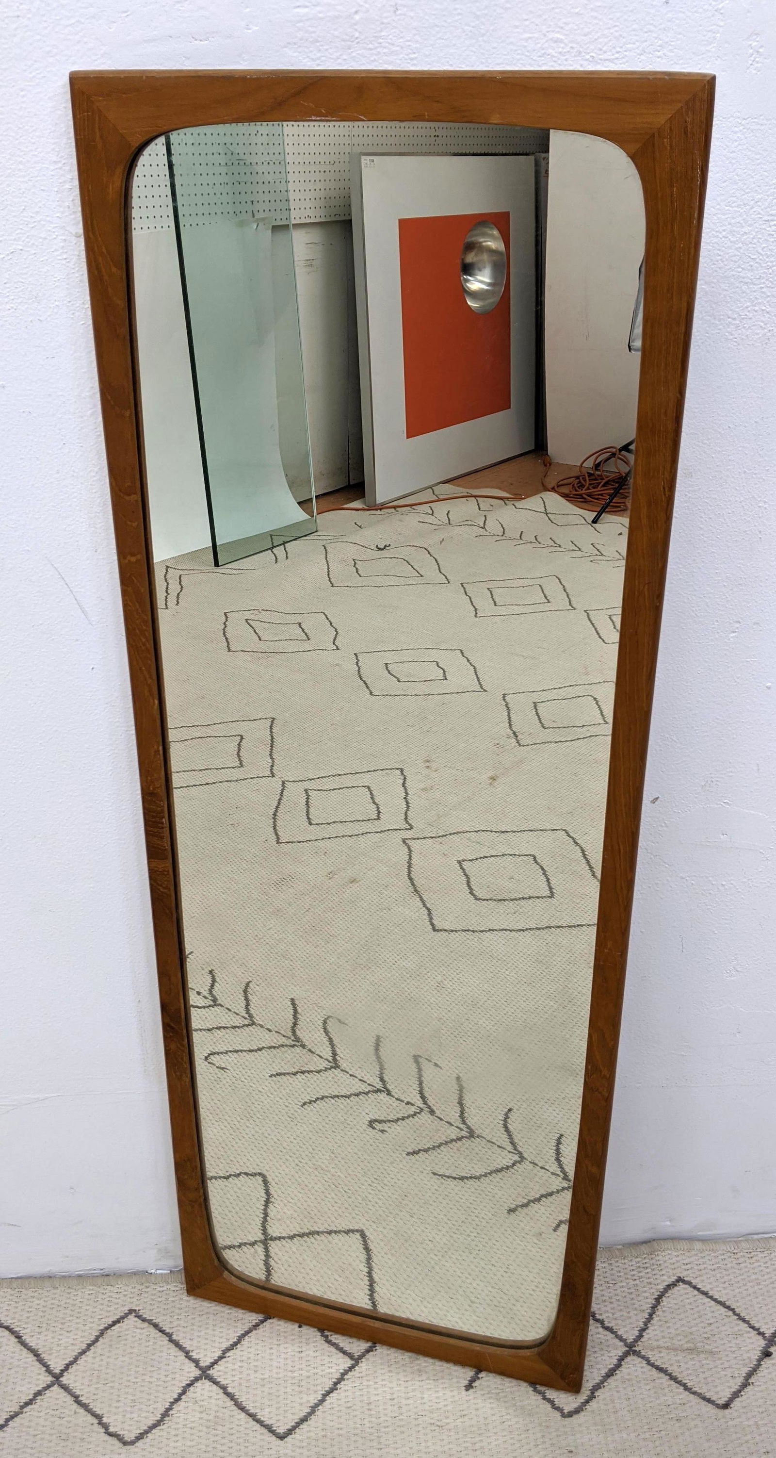 Danish Modern teak Wall Mirror. Teak frame. (1 of 9)