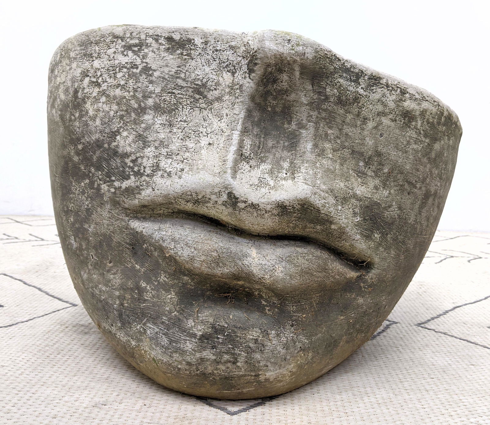 Fornasetti Style Cast Stone Planter. CAMPANIA. (1 of 9)