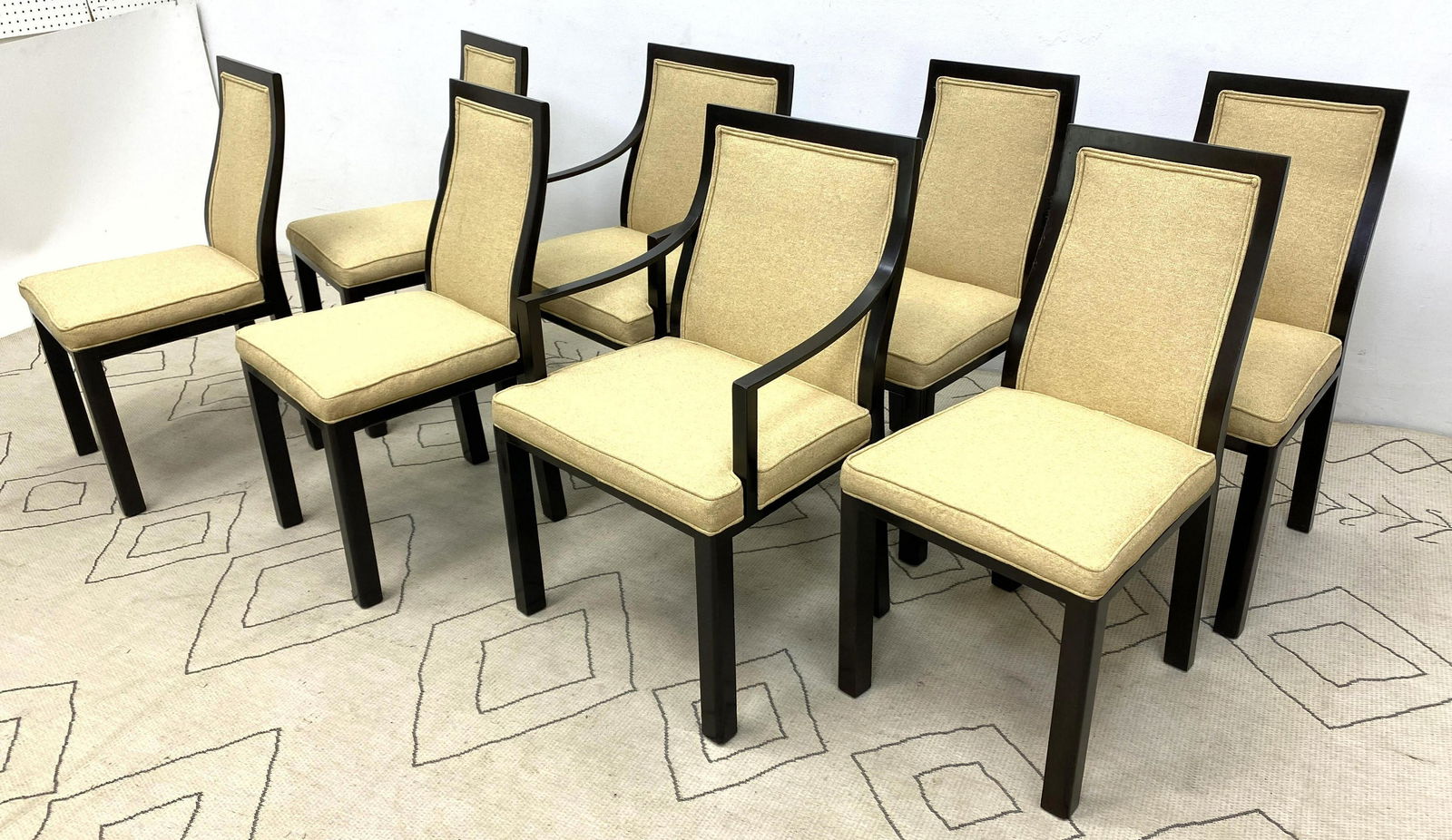 Set of 8 DUNBAR style Dining Chairs. (1 of 8)