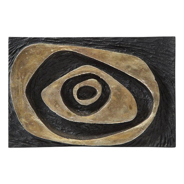 Modernist Paul Evans Inspired Wall Sculpture Plaque.  F (1 of 9)