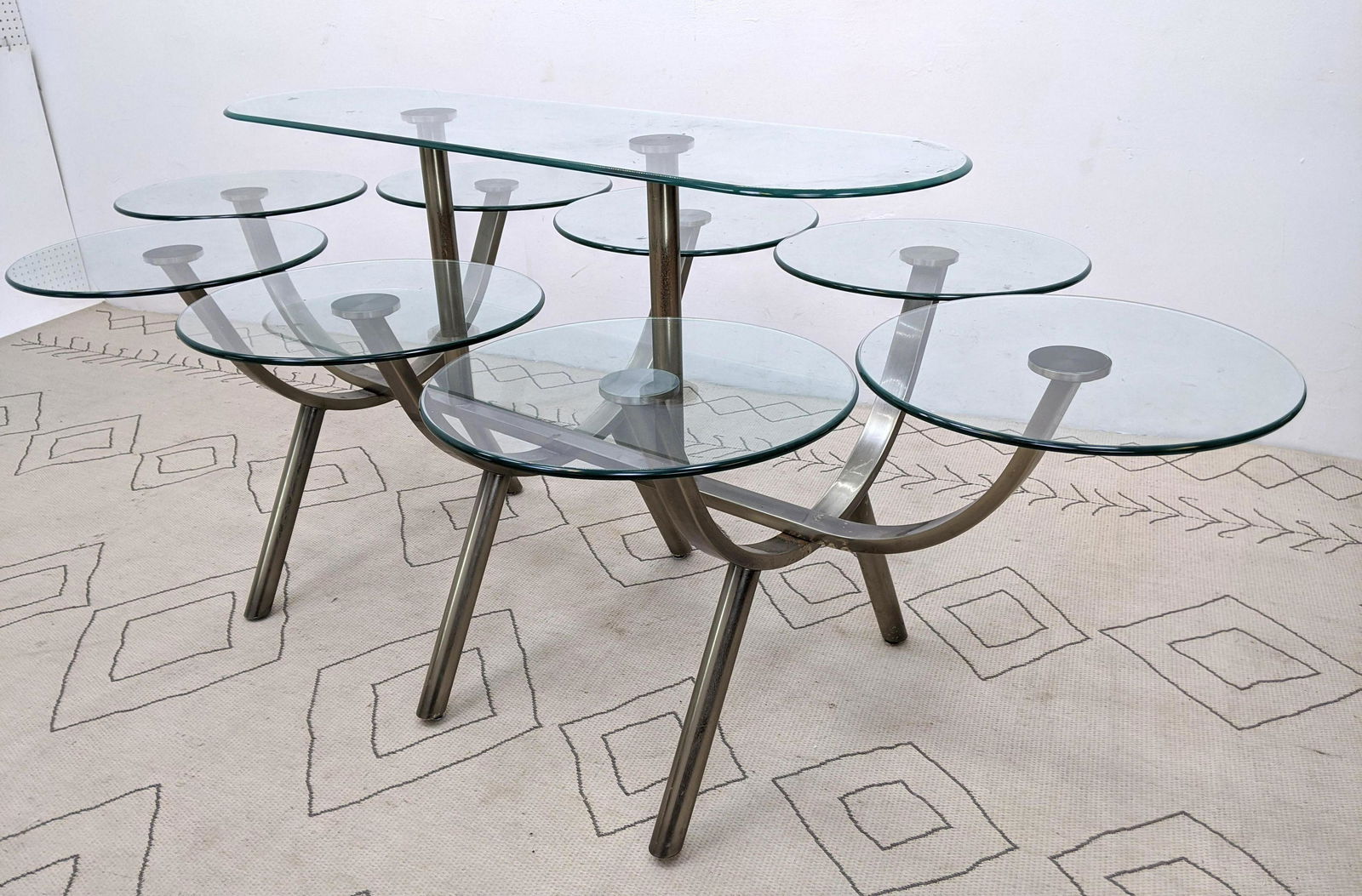 Decorator Muli Glass Dining Table. Perfect for Socially (1 of 7)
