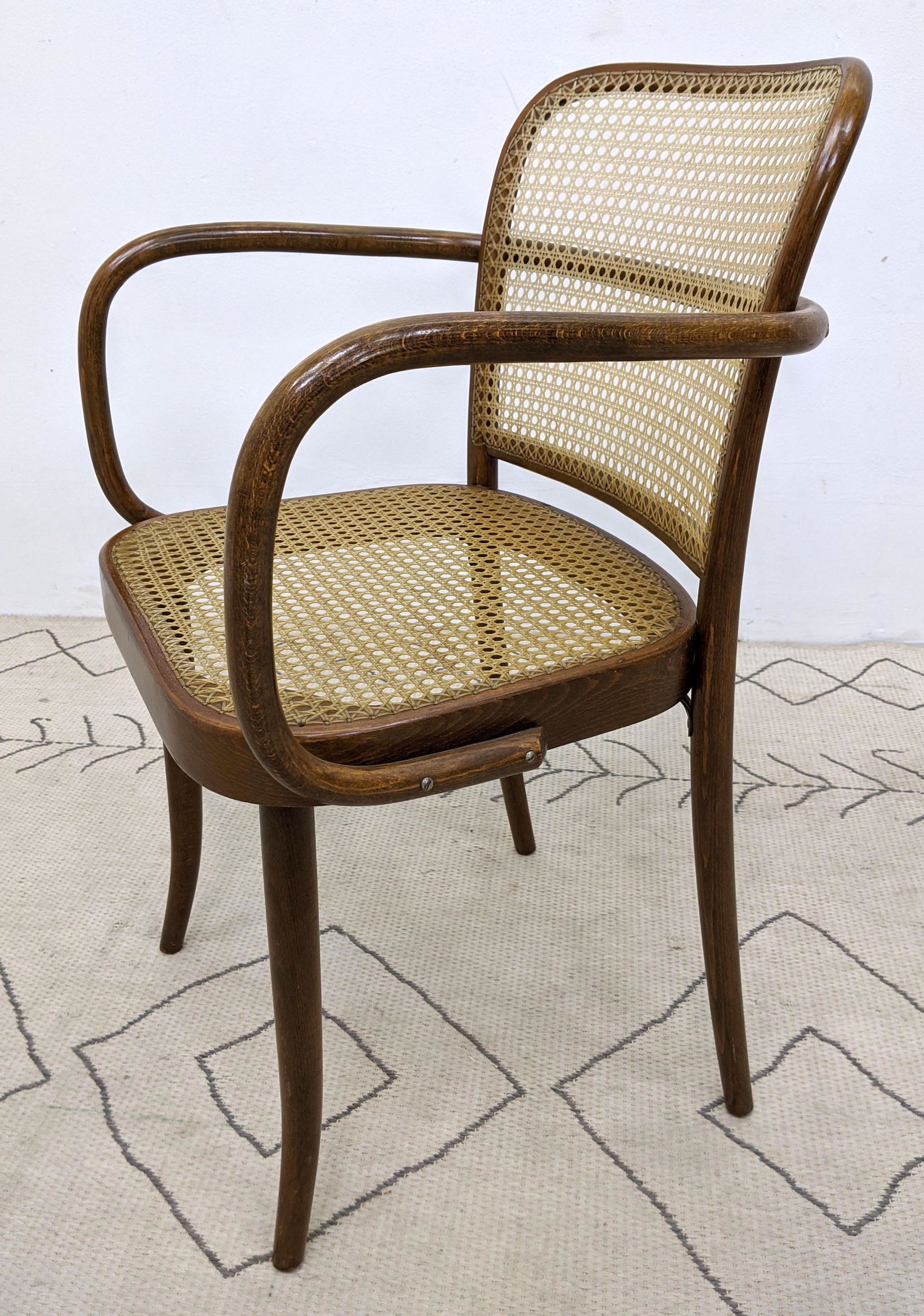 STENDIG Bent Wood Arm Chair with Cane Seat and Back. (1 of 10)