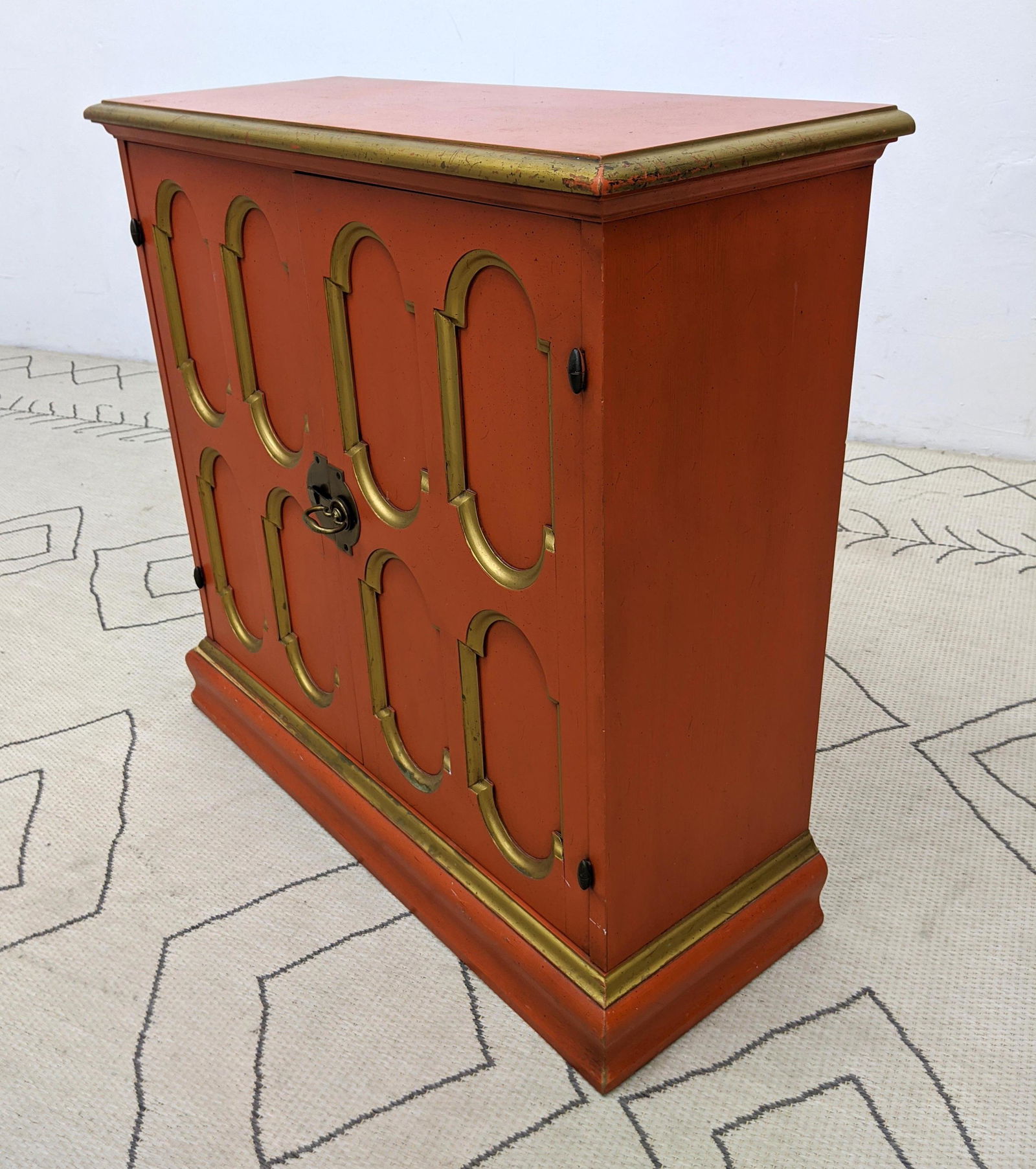 Dorothy Draper Style Server Cabinet. 2 Door. TIDEWATER (1 of 12)