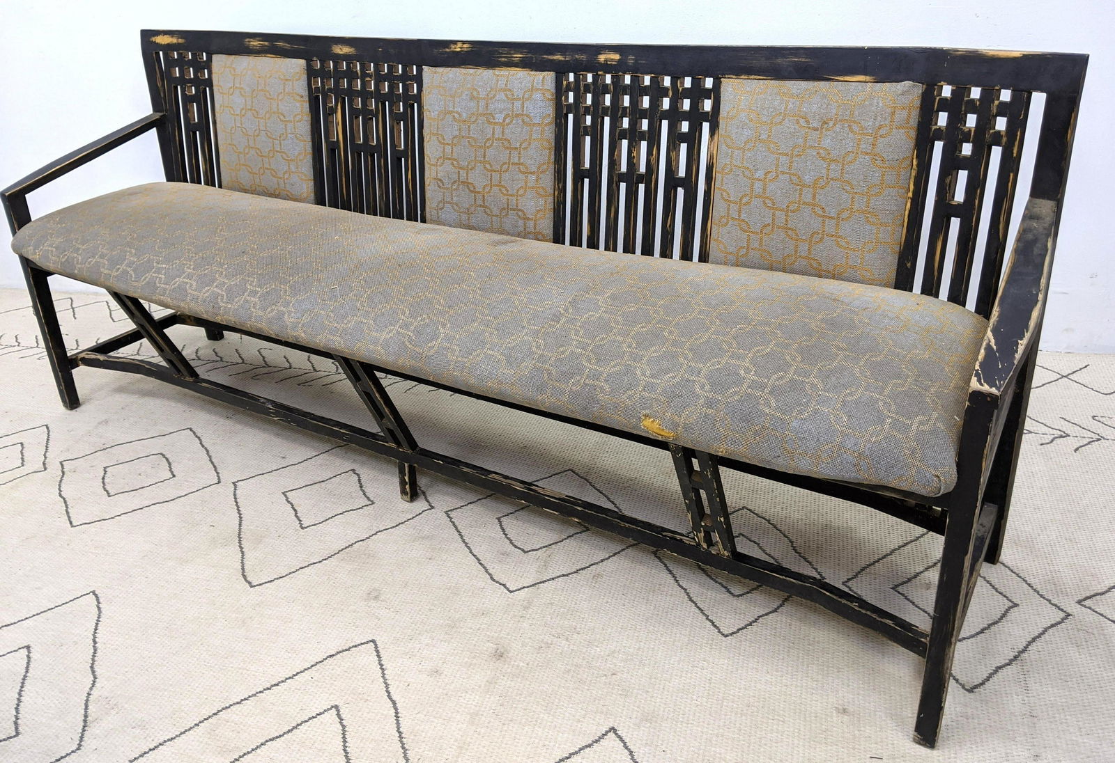 Unique Sofa Bench.  Angled frame with Charles Rennie Ma (1 of 10)