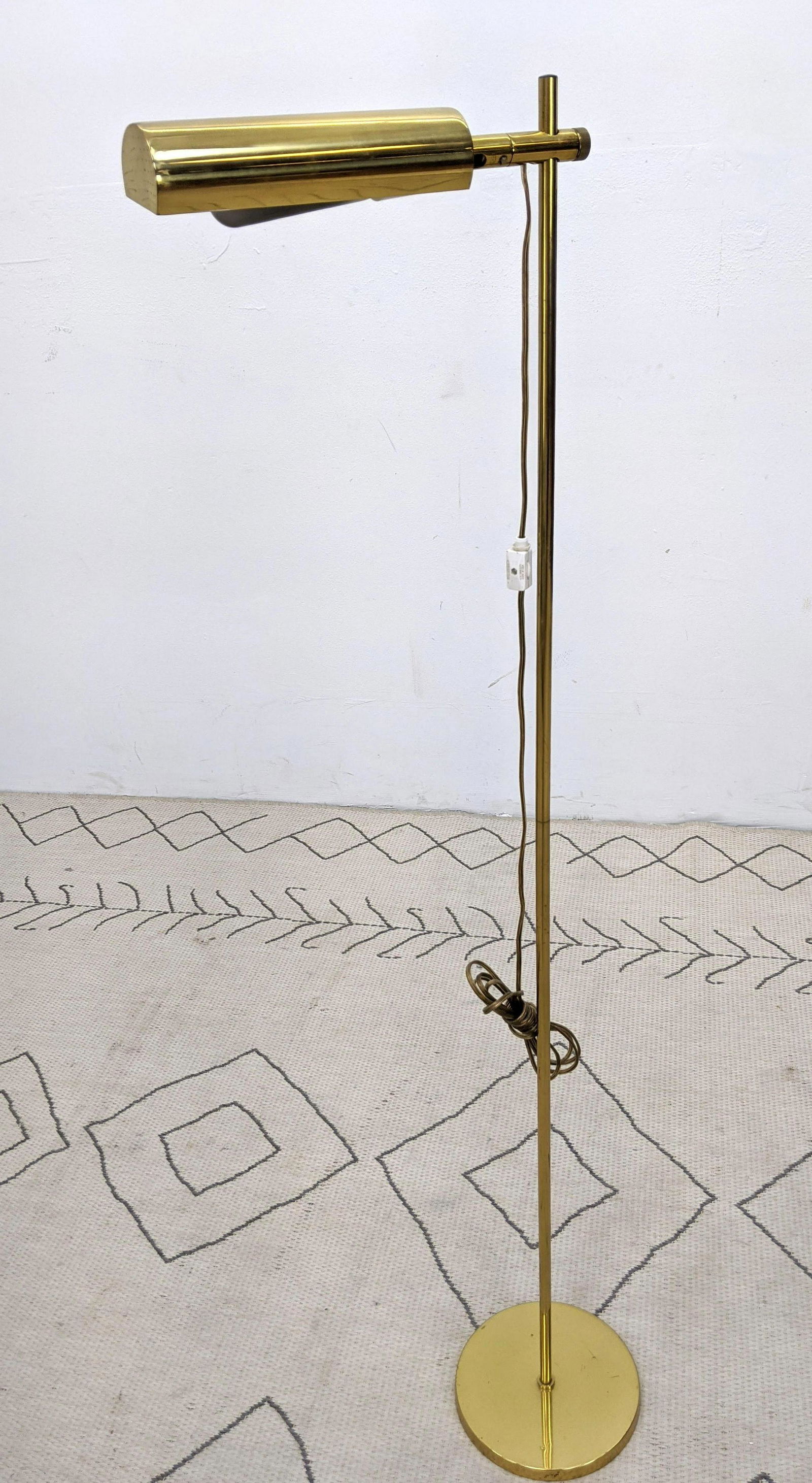 KOCH & LOWY Brass OMI Floor Lamp. Adjustable height arm (1 of 7)