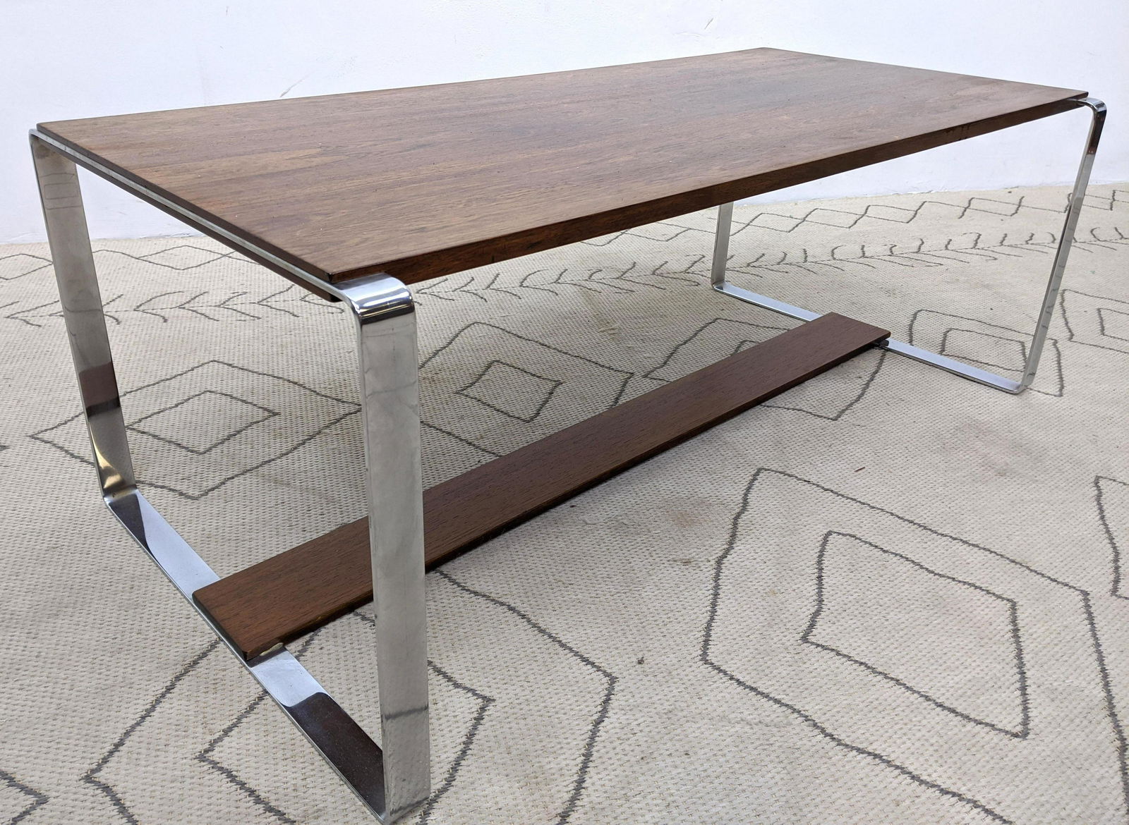 NORWAY Modern Rosewood Coffee Cocktail Table with Wide (1 of 7)
