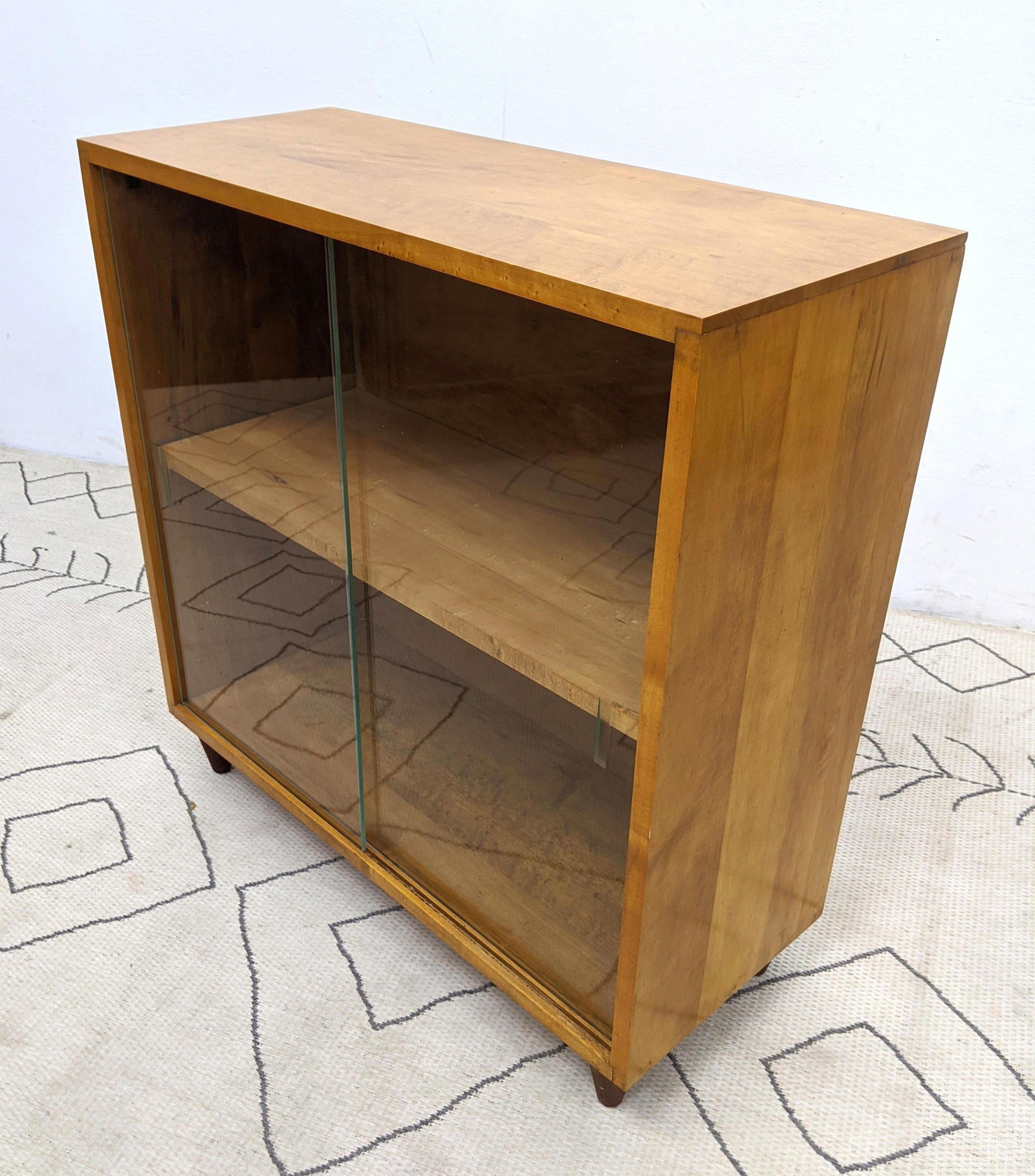 PAUL MCCOBB Bookcase Cabinet with Glass Sliding Doors. (1 of 10)