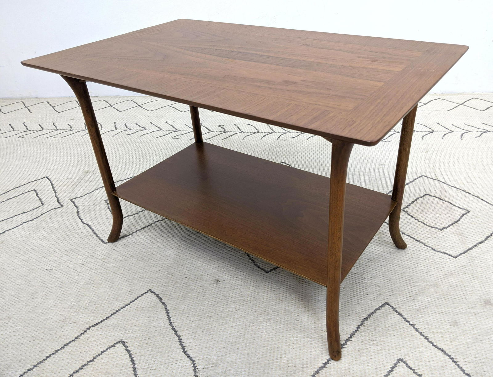 ROBSJOHN GIBBINGS Attributed Side Table with Saber Legs (1 of 10)