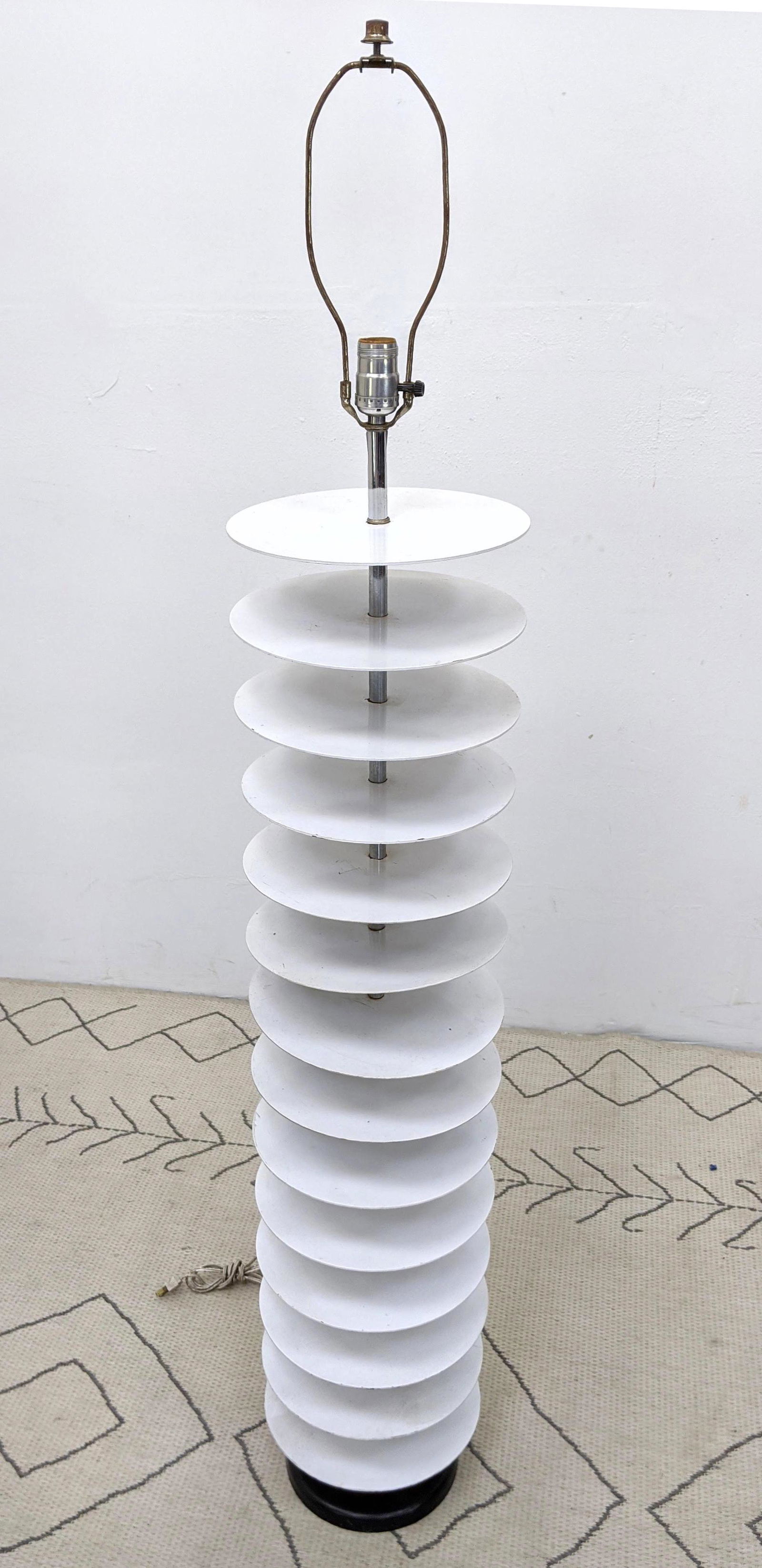 Heavy Mid Century Modern  Floor Lamp with Metal Disks S (1 of 7)