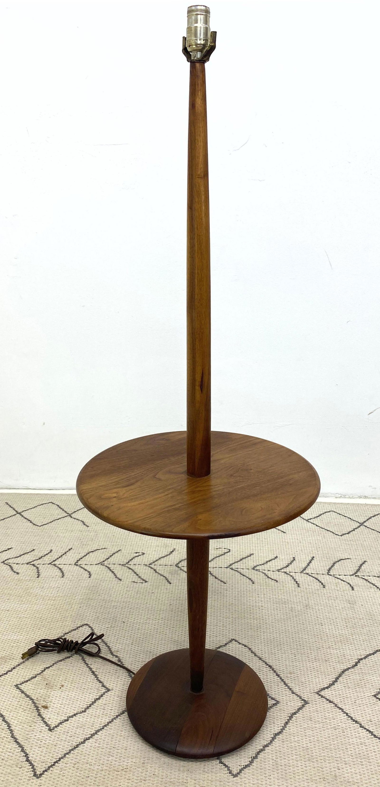 American Modern Solid Walnut Floor Lamp Table.  Phil Po (1 of 6)