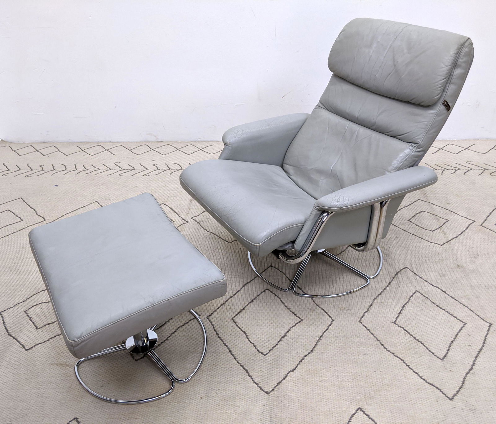 The Body Chair Lounge Chair and Ottoman.  Made in Swede (1 of 11)
