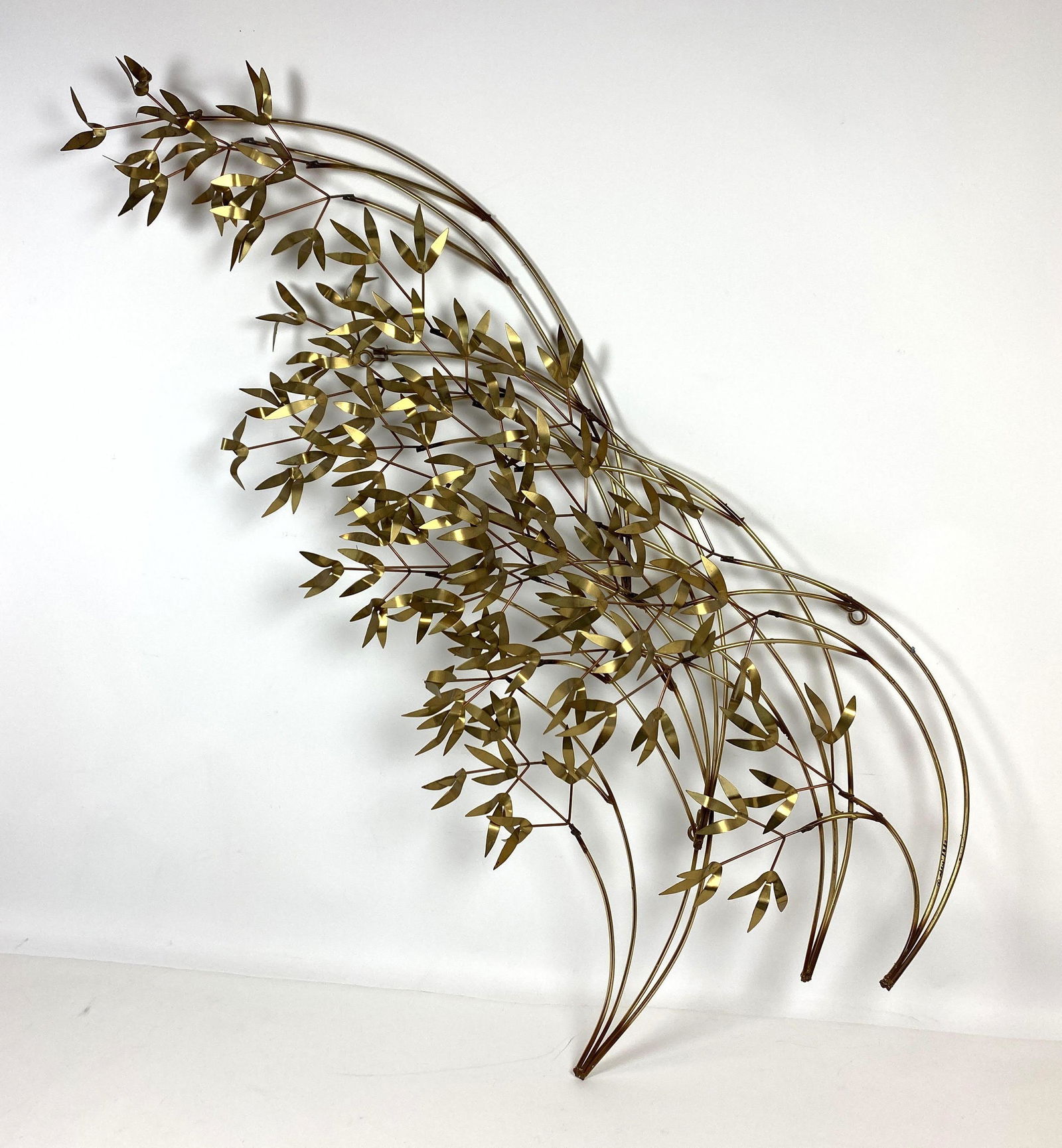 C. JERE Brass Modernist Tree Branch Wall Sculpture. Arc (1 of 10)
