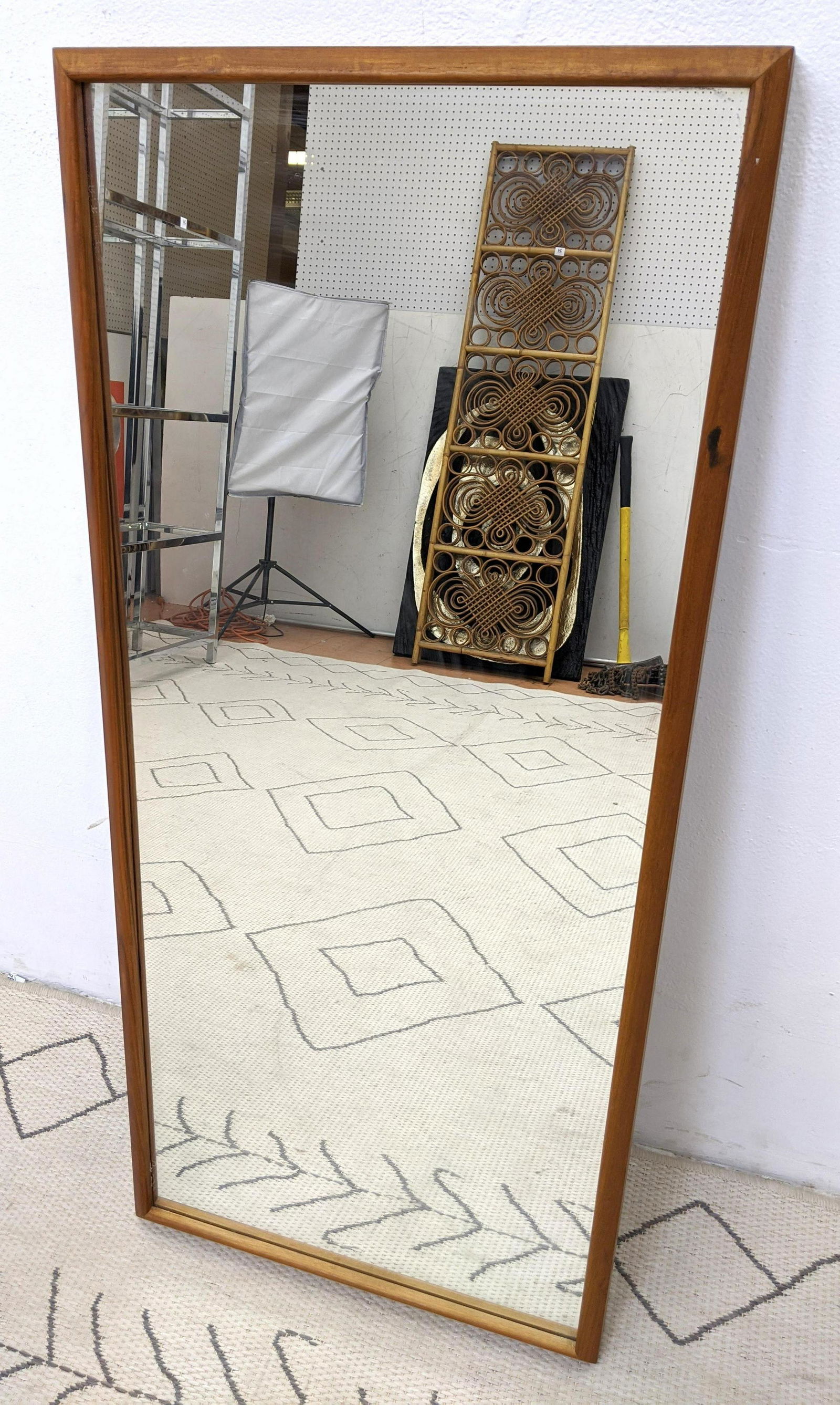 Danish Modern Teak Framed Wall Mirror. (1 of 5)
