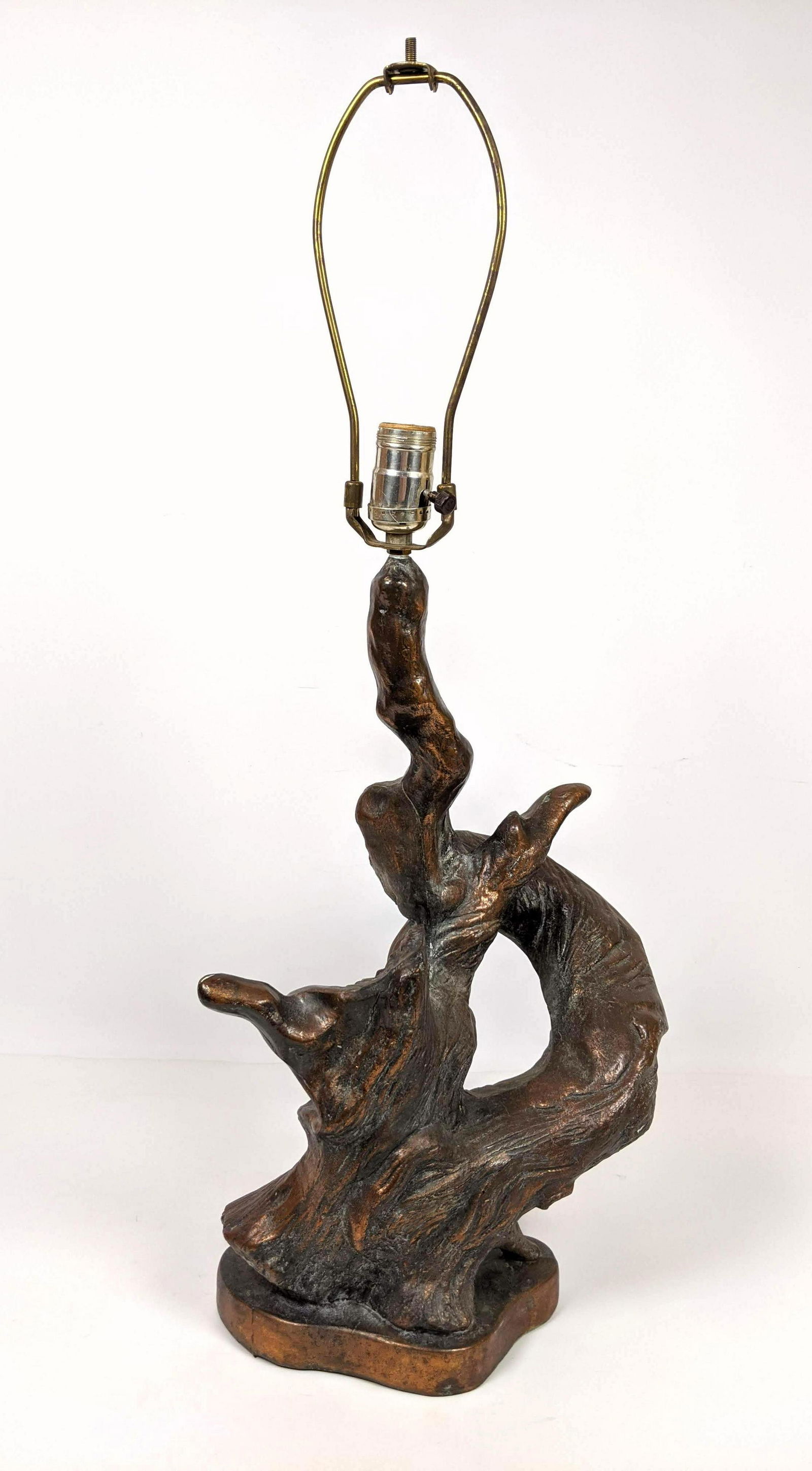 P. HAYWARD Branch Form Metal Table Lamp. New York. Copp (1 of 12)