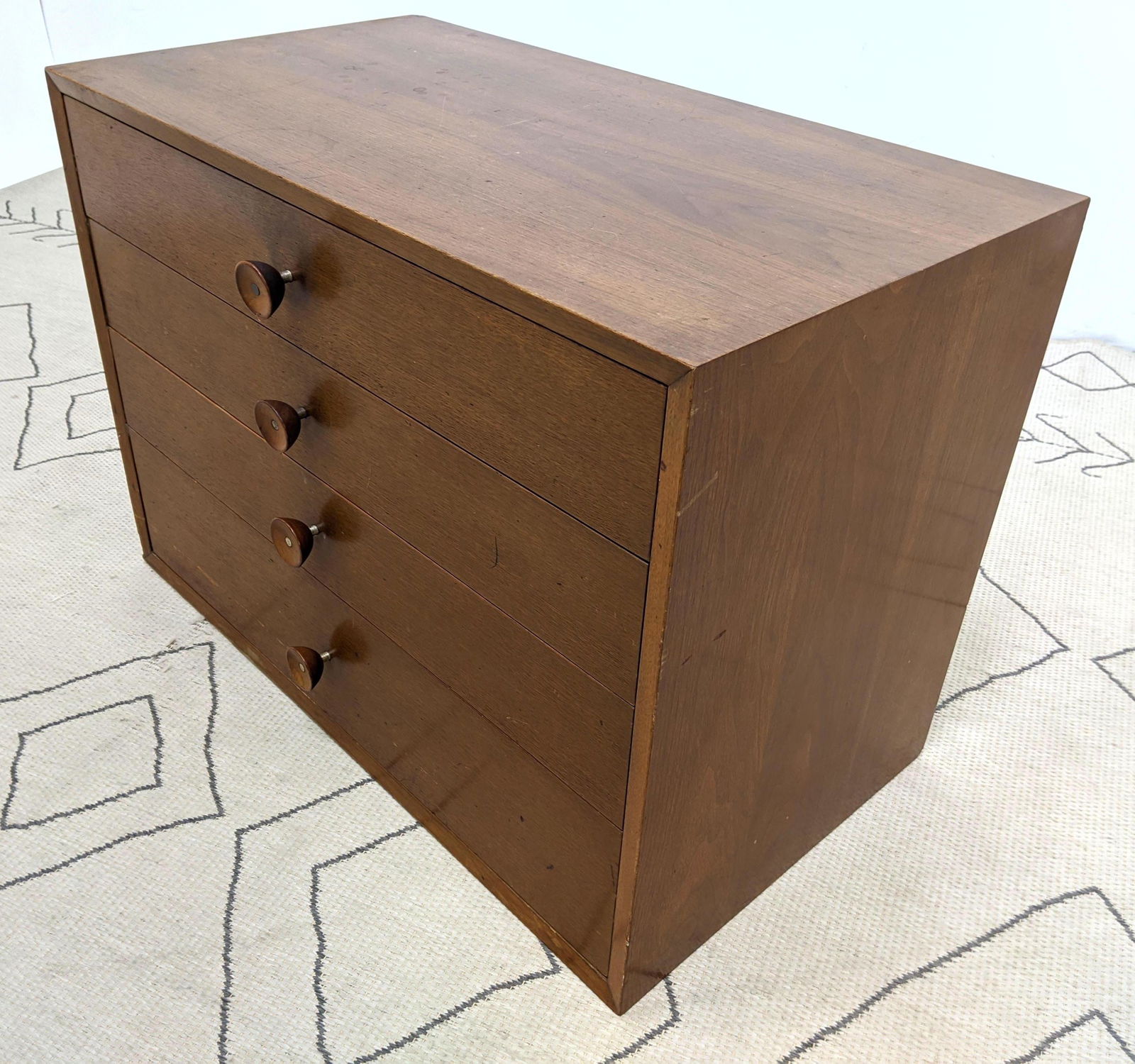 GEORGE NELSON 4 Drawer Cabinet Dresser.  No base. Wood (1 of 15)