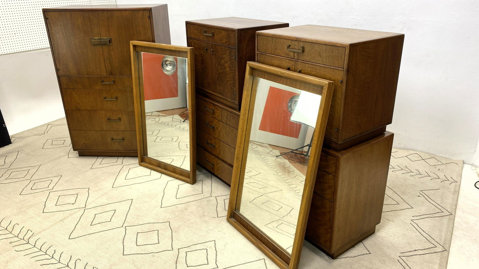 Mid Century Modern Bedroom Set. High and Low Dresser ch (1 of 19)