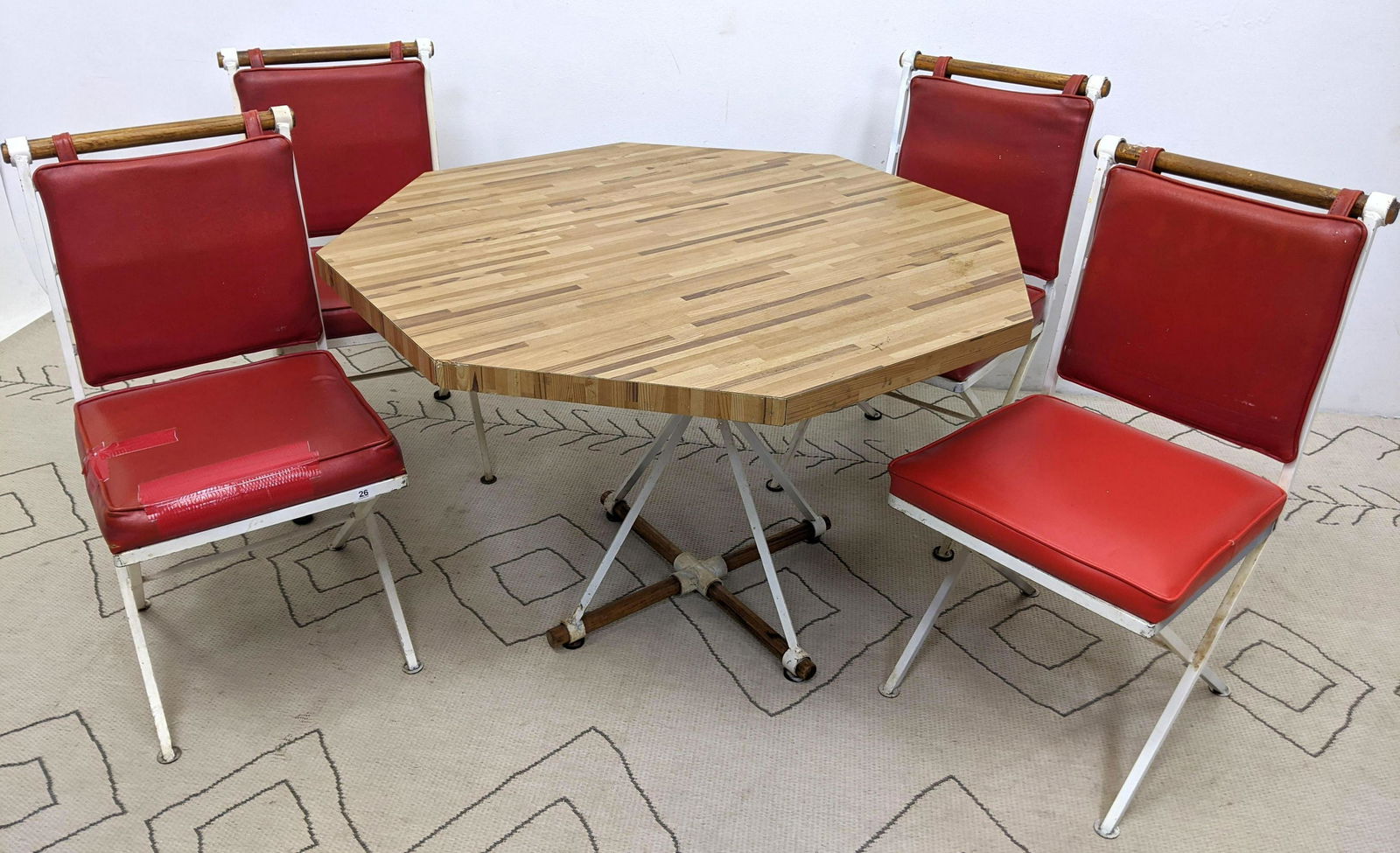 Cleo Baldon Style Dinette Set.  Table and 4 Chairs.  Ir (1 of 14)