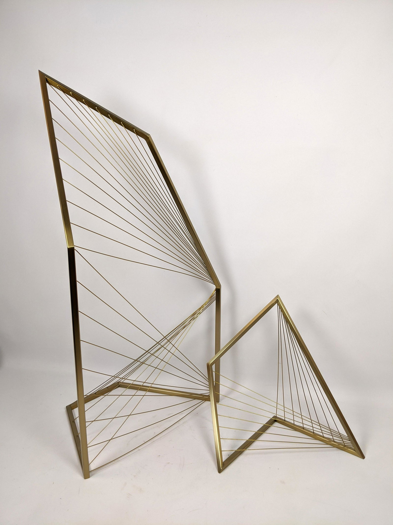 2pcs Contemporary Metal Table Sculptures. (1 of 7)