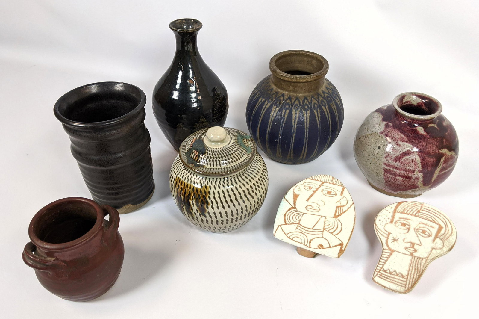 8pc lot Art Pottery Some Denmark, Studio Pottery (1 of 18)