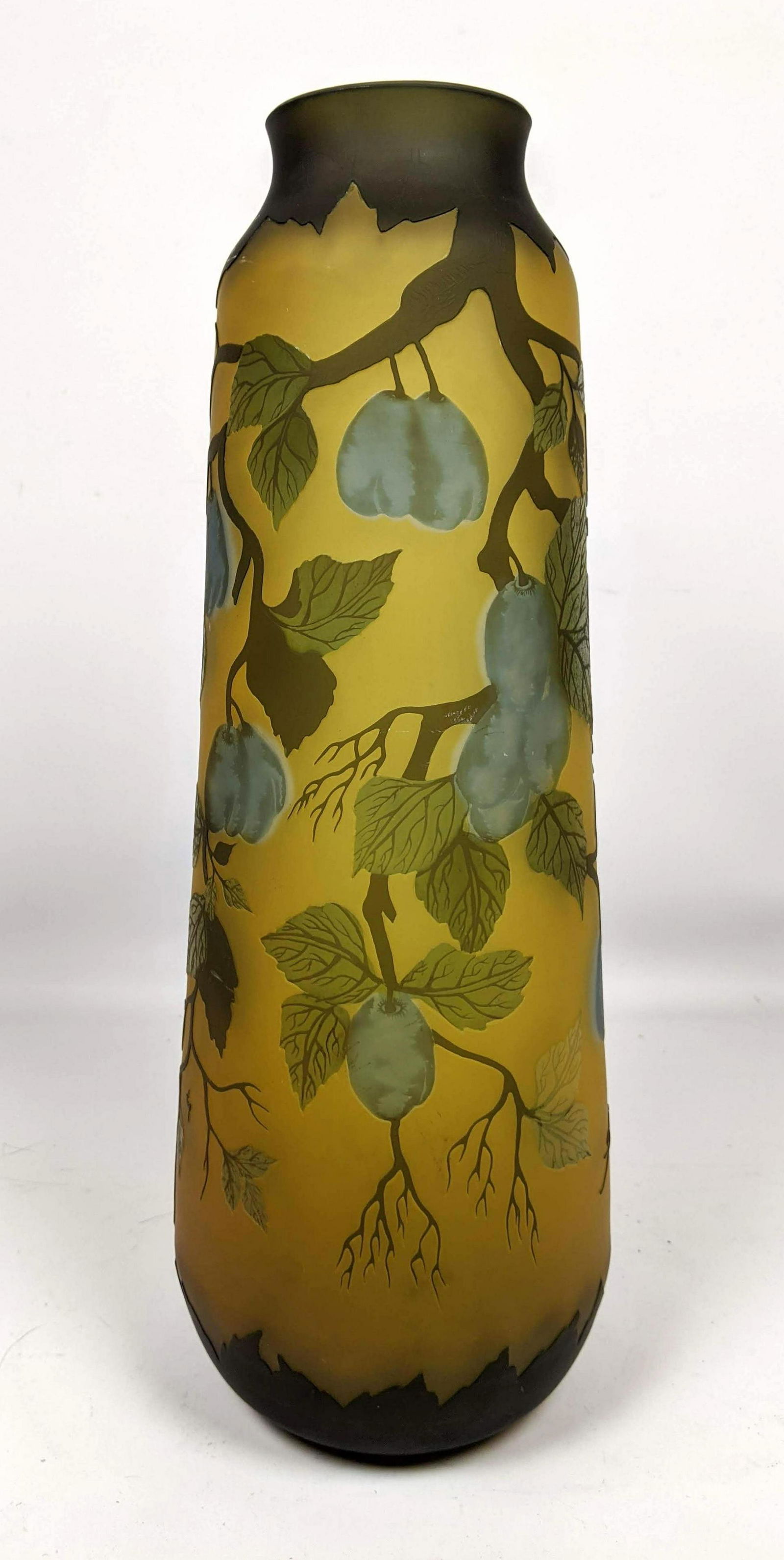 Large Reproduction Galle Vase. Cut cameo vase. (1 of 9)