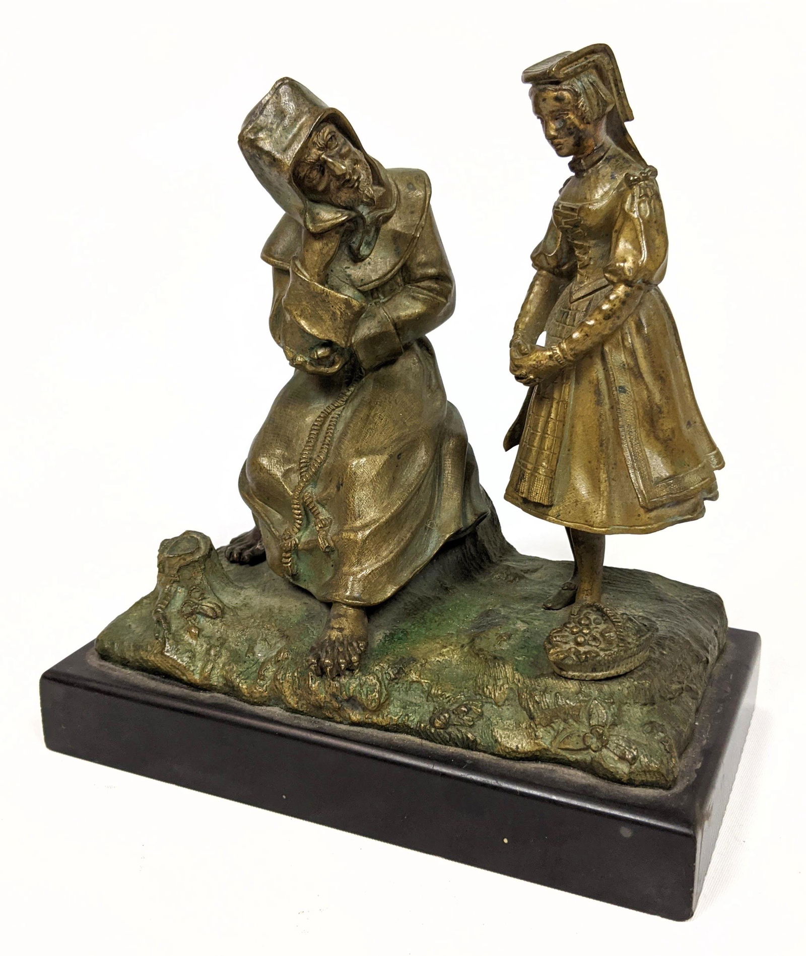 Unsigned Bronze Figural Grouping. (1 of 12)