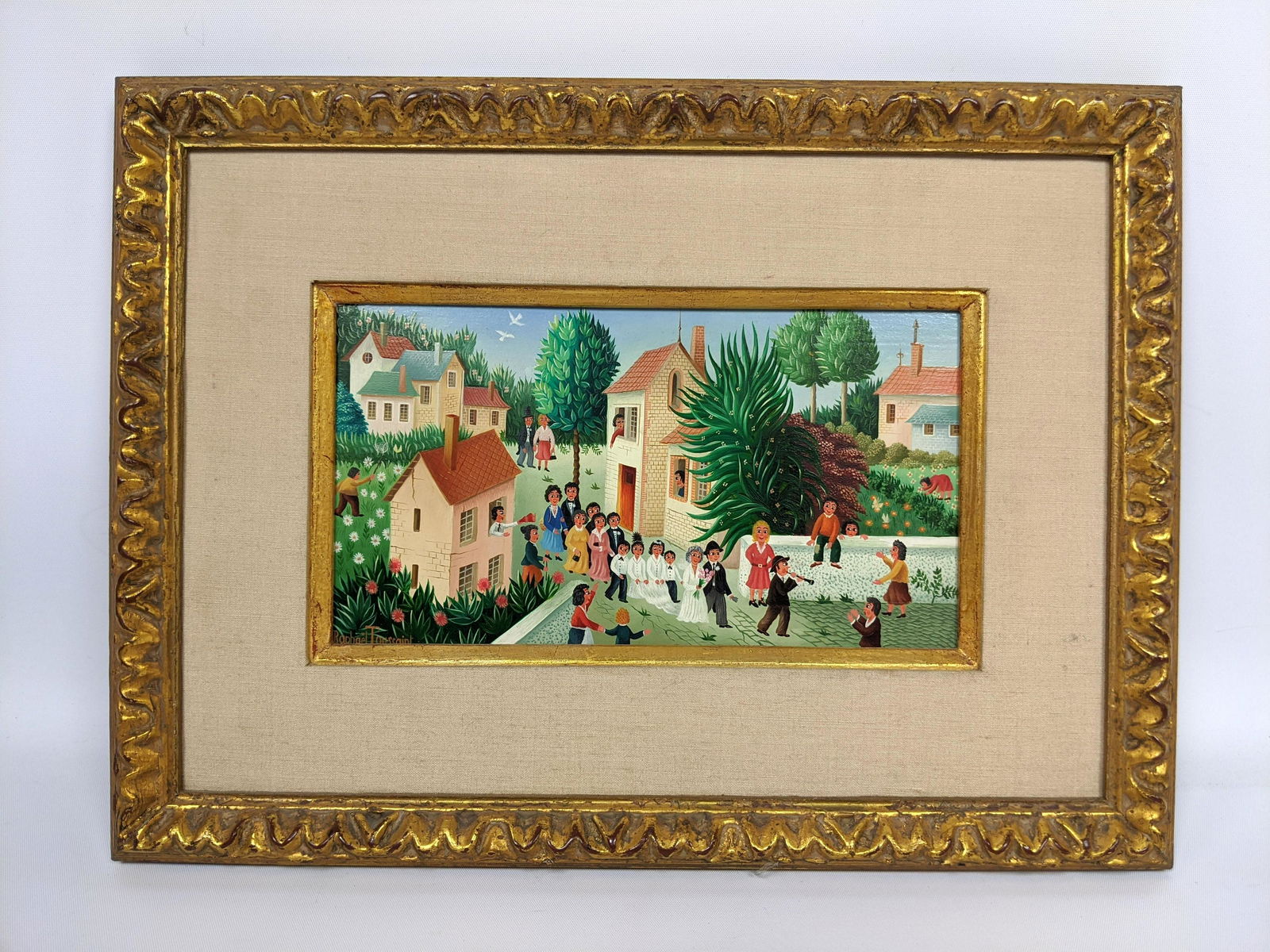 RAPHEAL TOUSSAINT Oil Painting on Board.  LE PRINTEMPS (1 of 8)