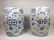 Pair Blue and White Chinese Porcelain Garden Pedestal S