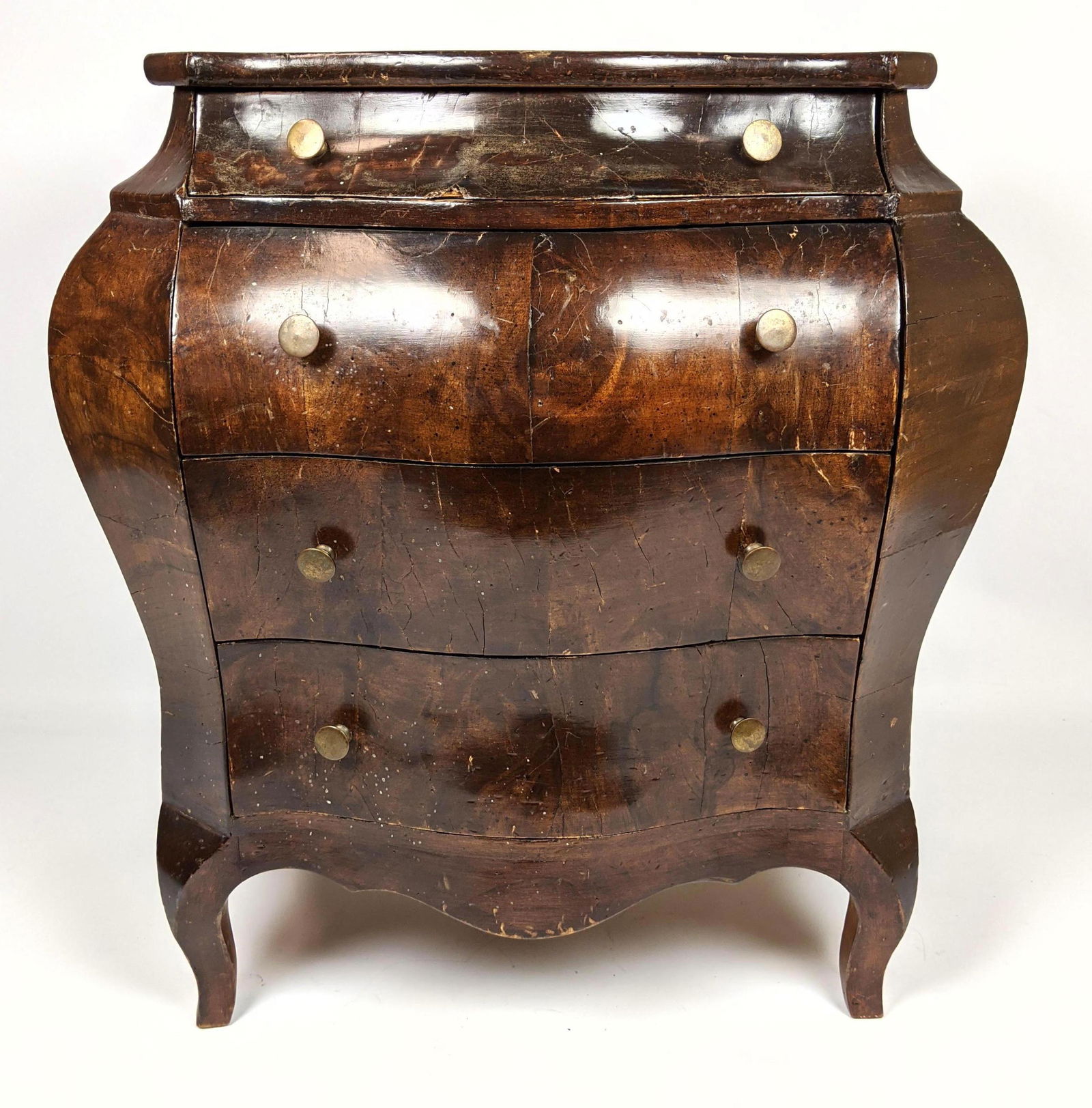 Italian Miniature Bombay Chest Commode. Shaped case wit (1 of 14)