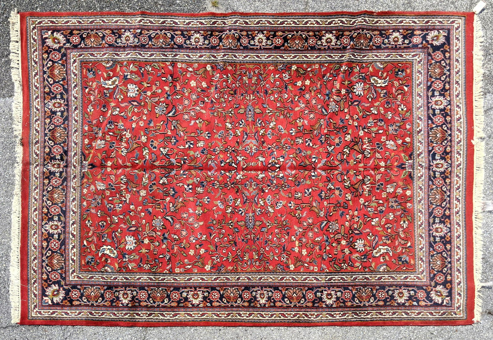 11'3x8' Red Handmade Oriental Carpet. (1 of 7)
