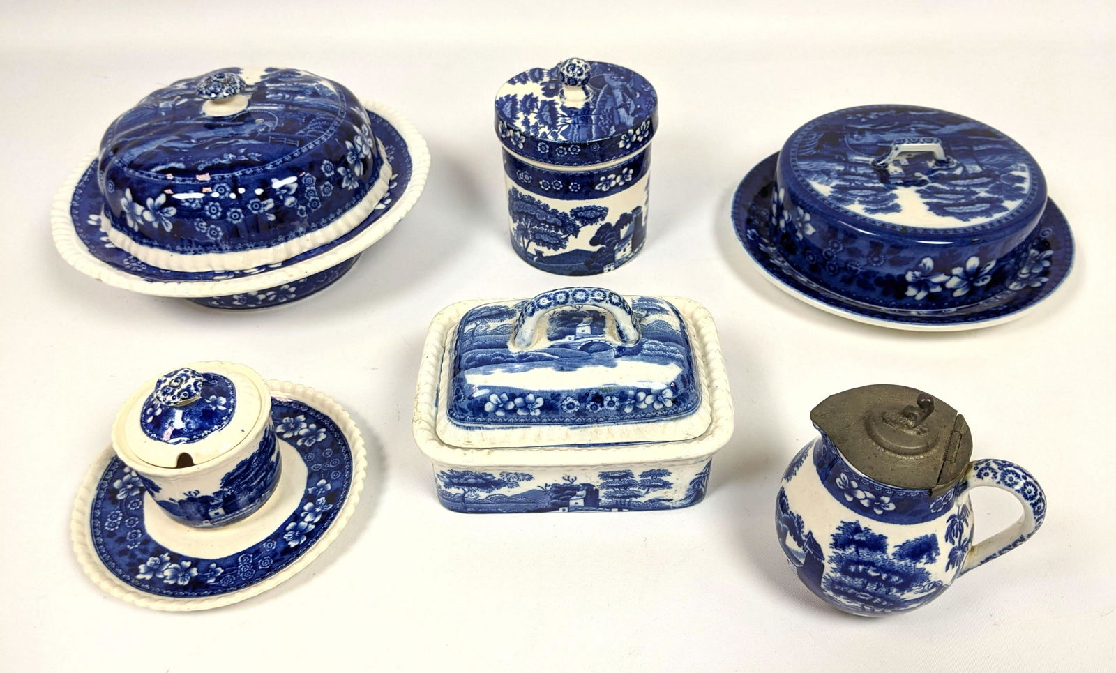 6pcs COPELAND SPODES TOWER England Covered dishes, Butt (1 of 13)