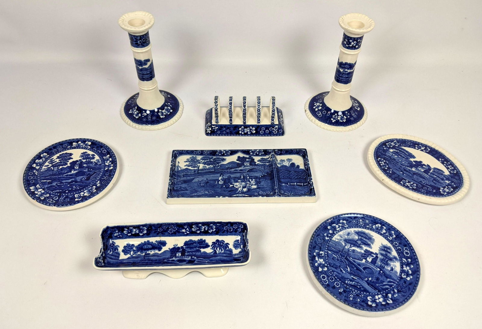 8pcs COPELAND SPODES TOWER England Toast Rack,  Candle (1 of 15)