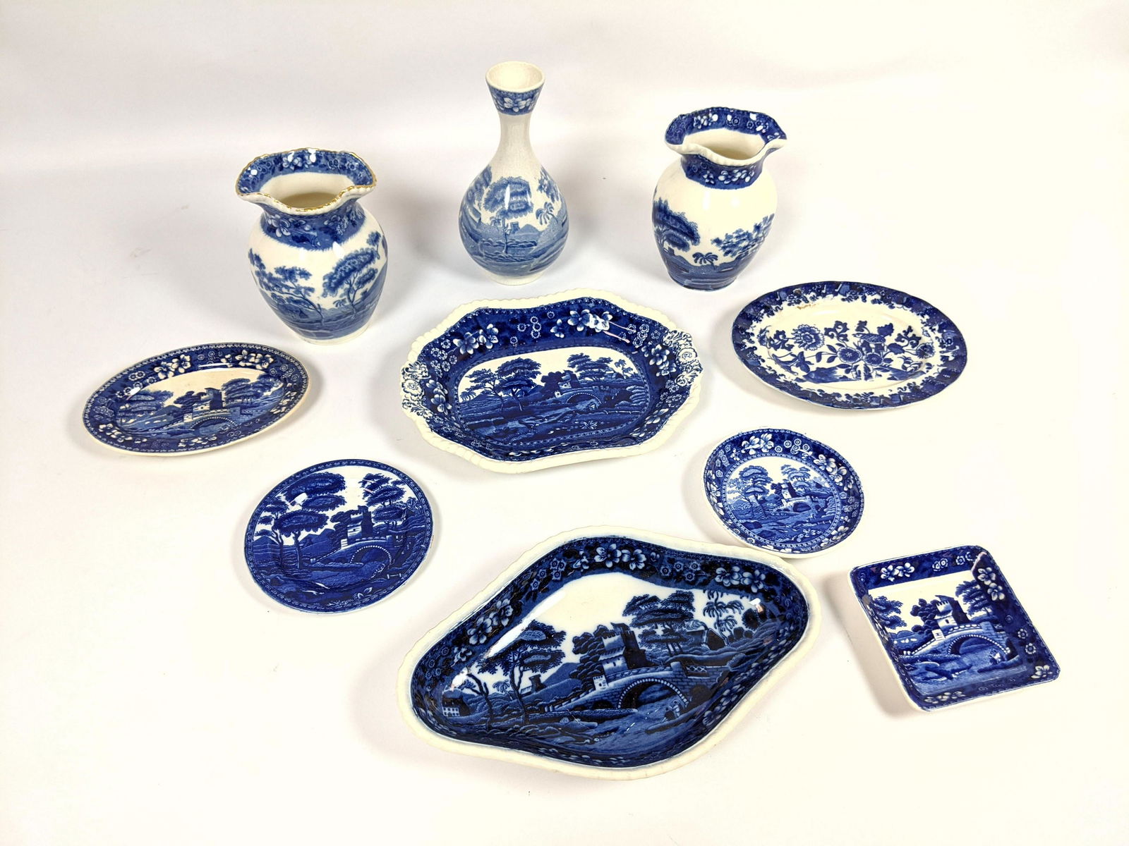 10pcs COPELAND Spode's Tower England. Vases and Dishes. (1 of 14)