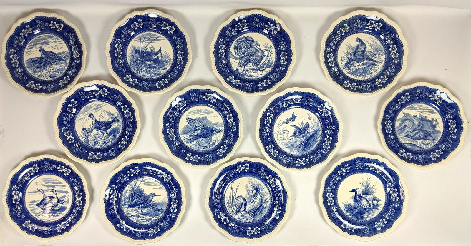 12pcs COPELAND Spode's  England Bird Decorated. Wild Du (1 of 12)