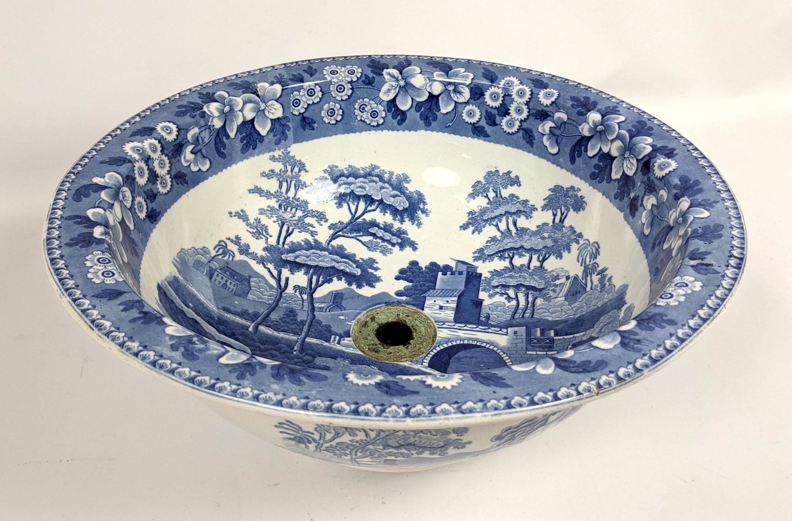 COPELAND Spode's Tower England Sink Basin. (1 of 10)