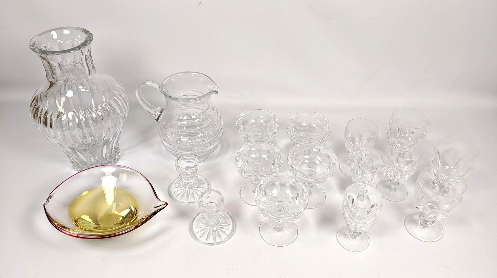 18pcs Waterford Crystal.  Glasses, Art Bowl, Carafe, Pi (1 of 16)