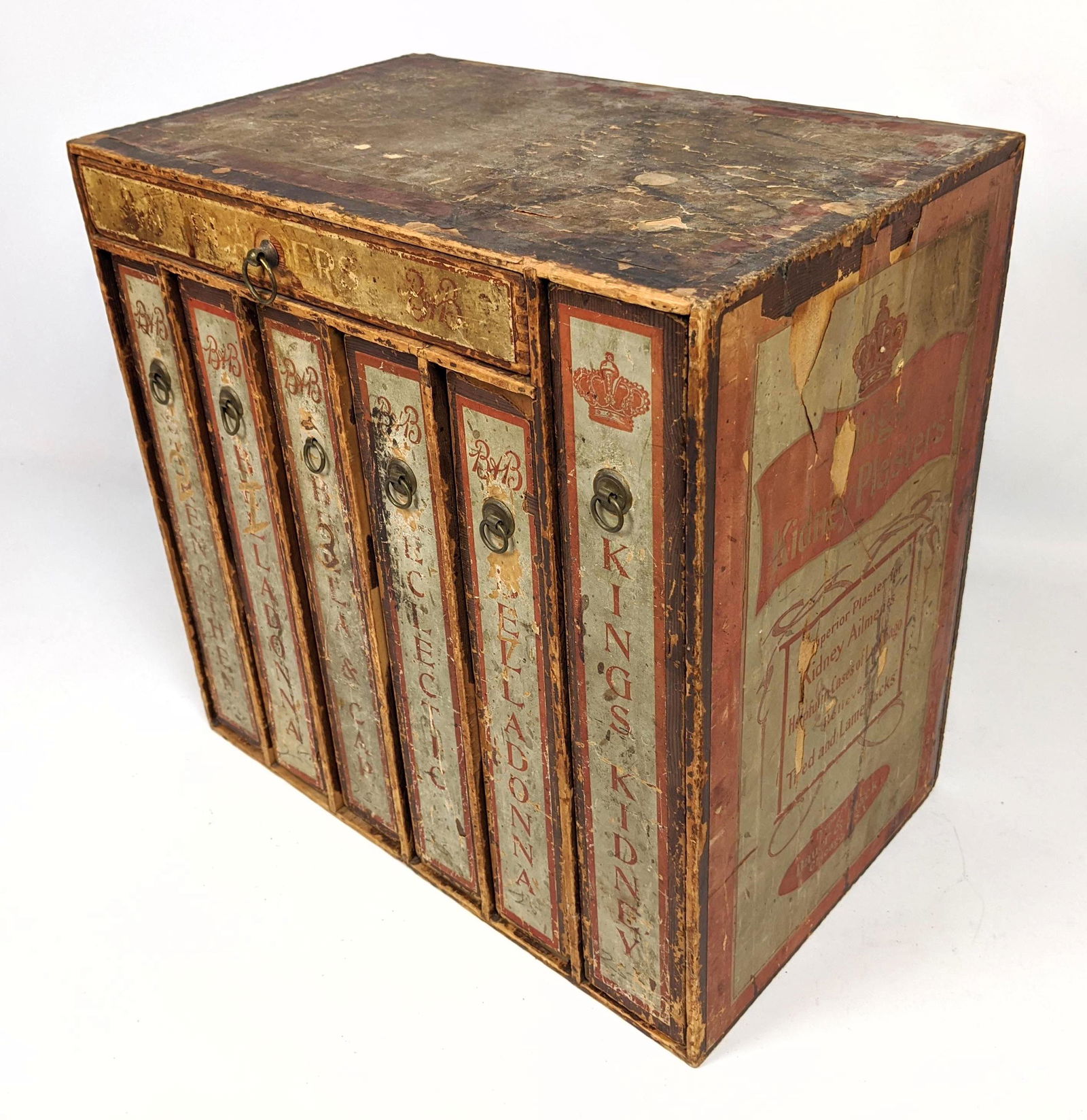 BAUER and BLACK Medicinal Box. Belladonna Plasters. (1 of 9)