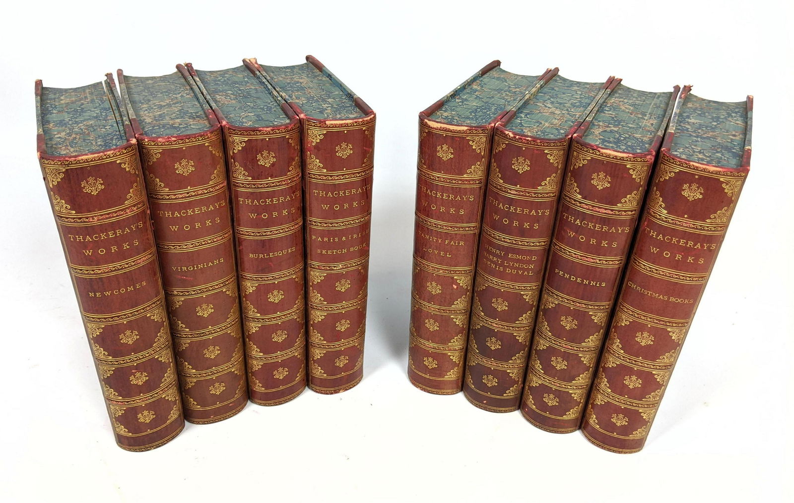 8 Volumes ThackerayÕs Works.  Leather bound books. (1 of 7)