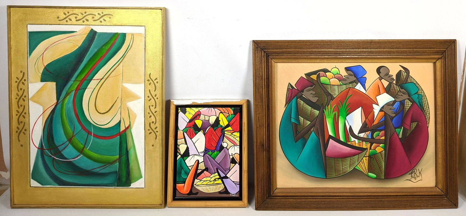 3pcs Wall Art. Powell Painting, Fritz Rock, Kimono Pain (1 of 14)