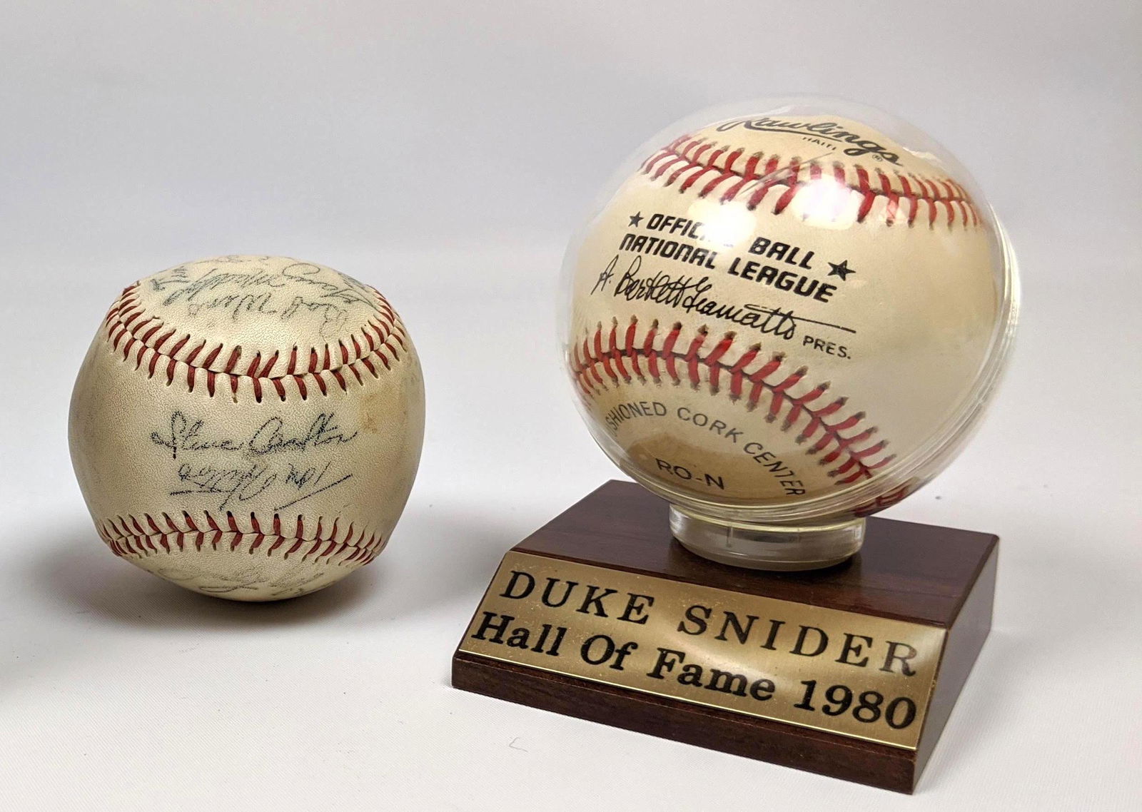 2 signed baseballs. Duke Snider and Phillies team ball (1 of 15)