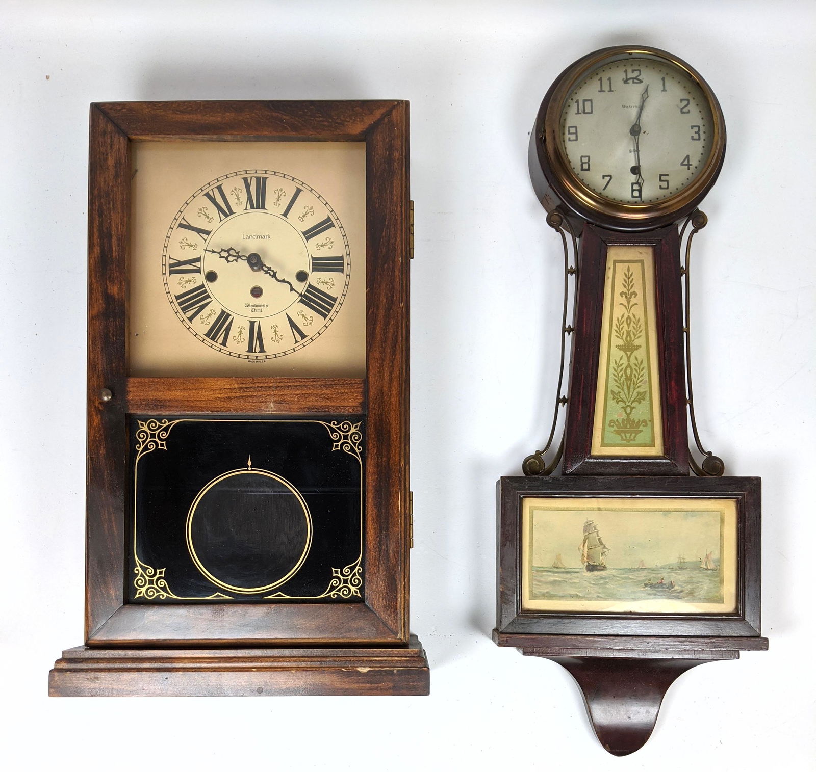 2pcs Clocks.  Banjo and Shelf. (1 of 19)