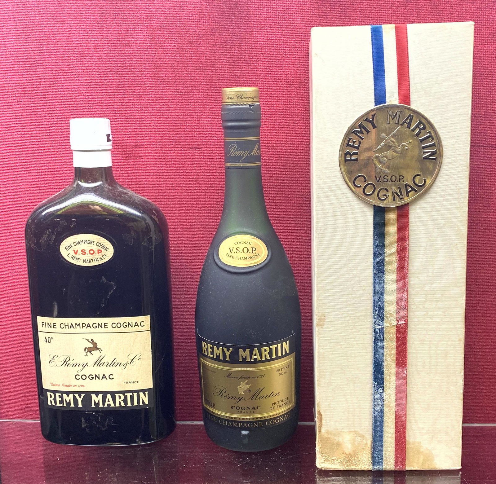 3 vintage Bottles Remy Martin VSOP Cognac. All sealed. (1 of 11)