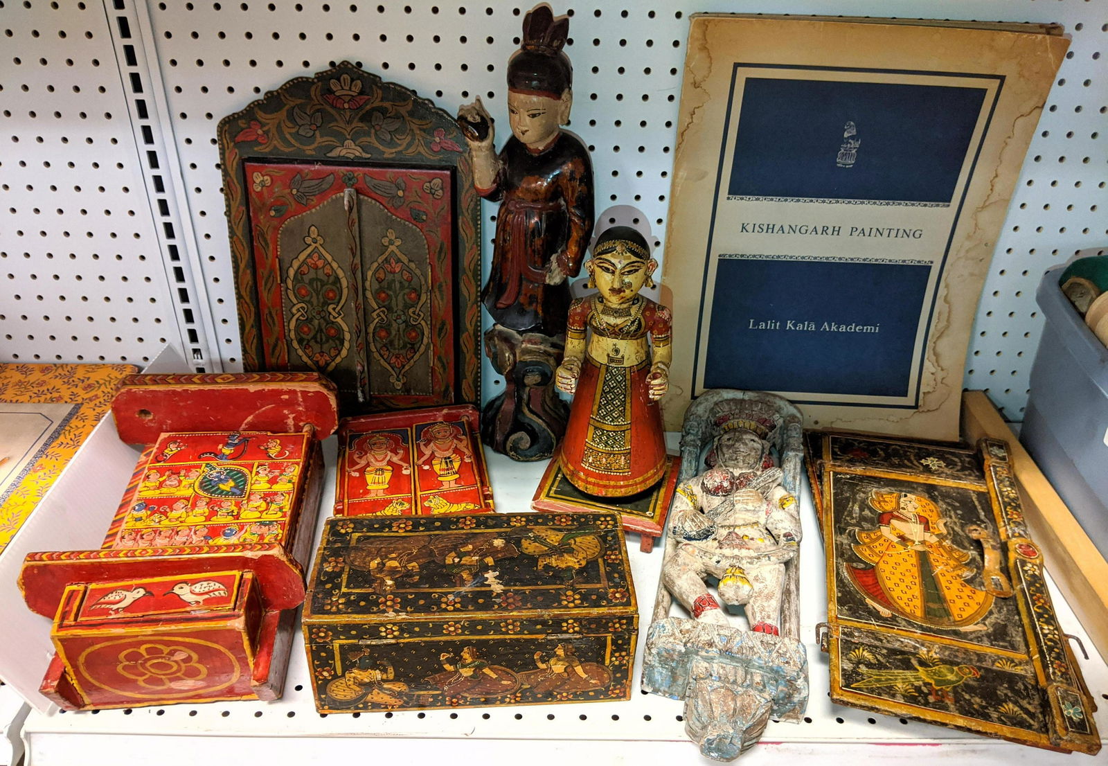 Lacquer decorated boxes and figures (1 of 17)