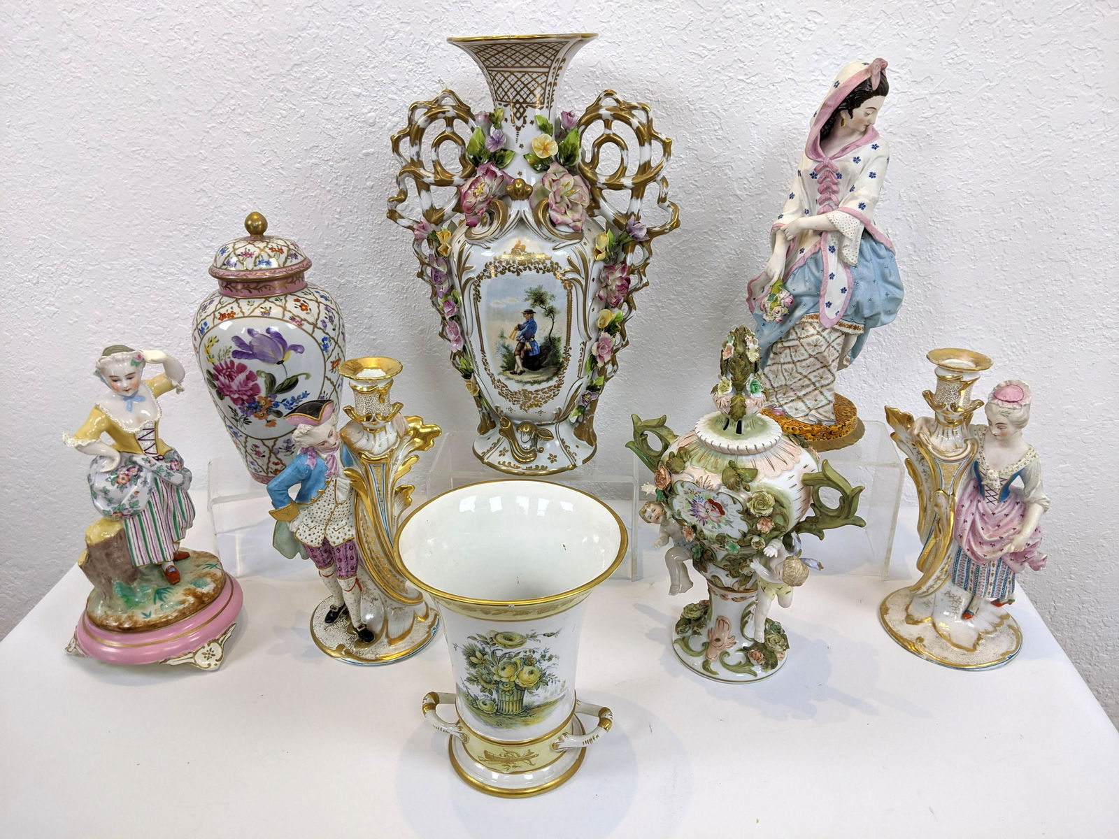 8pc Assorted European Continental Porcelain Lot. Ginger (1 of 10)