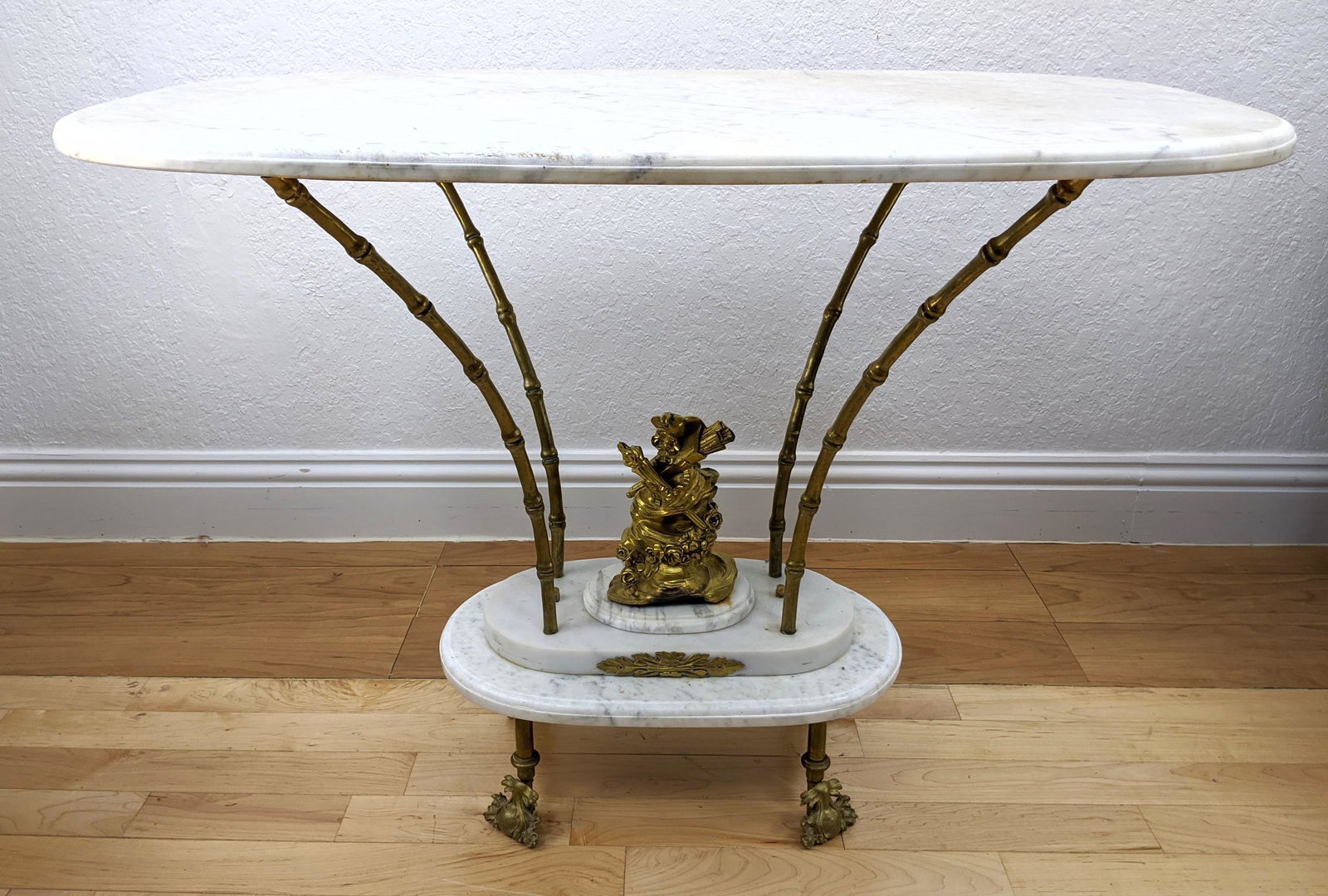 French Empire Style Marble Top Center Hall Table. Lozen (1 of 10)