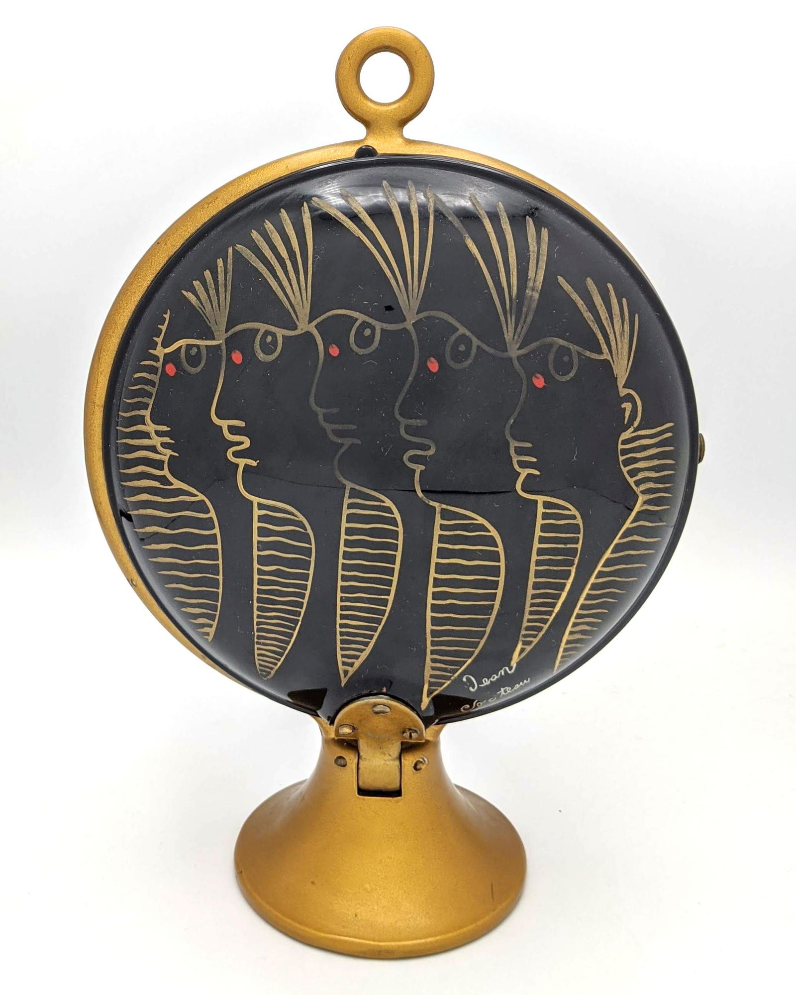 Jean Cocteau Painted Melamine and Enameled Metal Tri-Le (1 of 19)